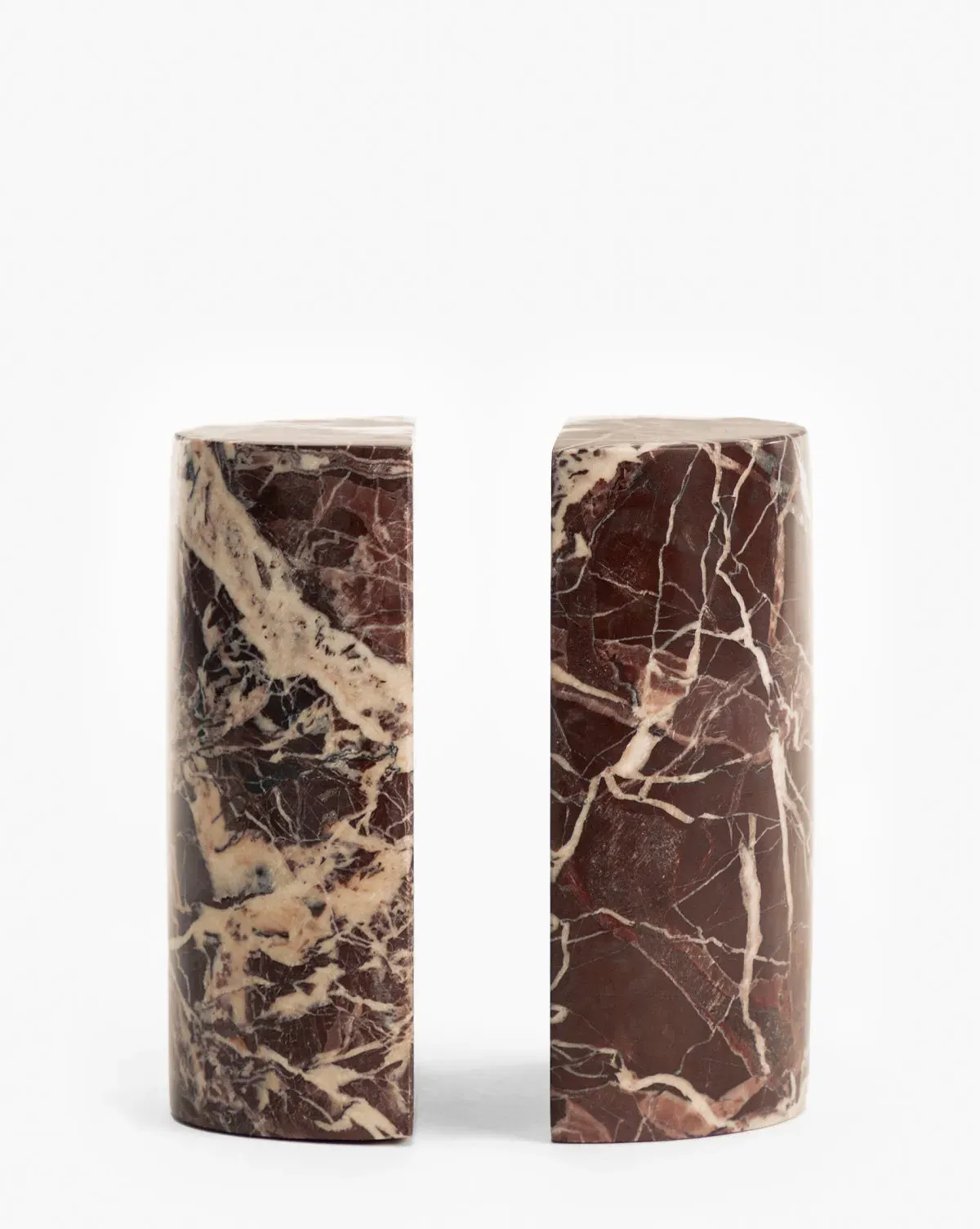 Andre Bookends Set of 2 - Red, Marble product
