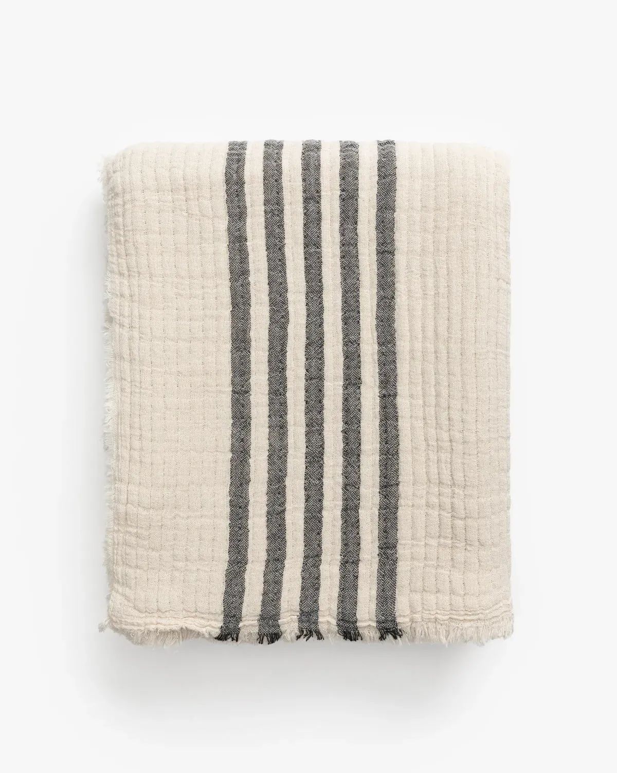 Anneliese Striped Throw - Beige, Cotton product