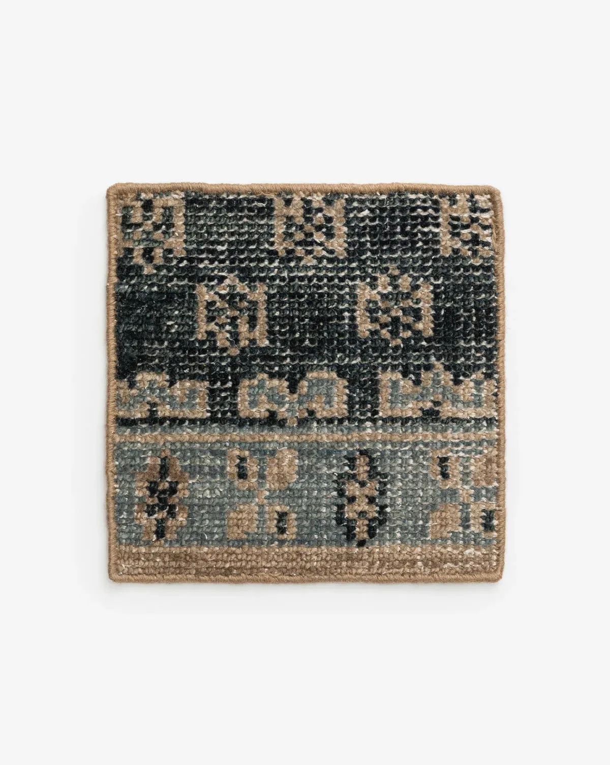 Anya Hand-Knotted Rug Swatch - Indigo, Wool product