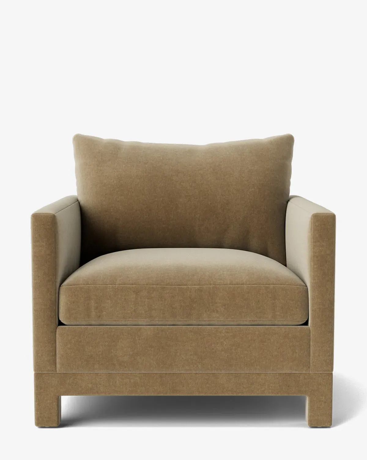 Appoline Lounge Chair - Ecru, Velvet product