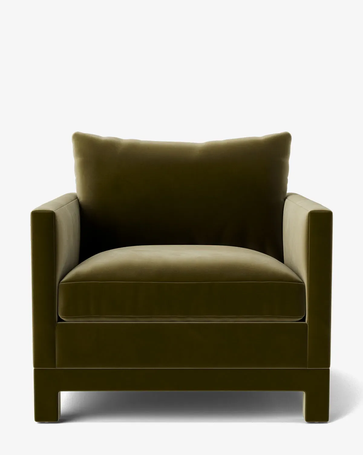Appoline Lounge Chair - Olive, Velvet product