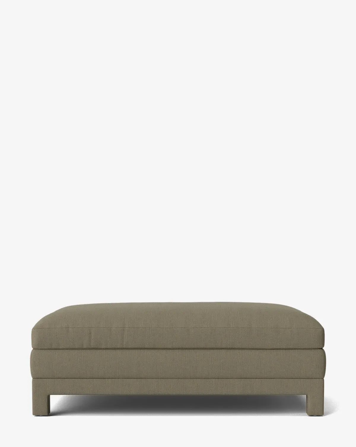 Appoline Ottoman - Khaki, Belgian Linen product