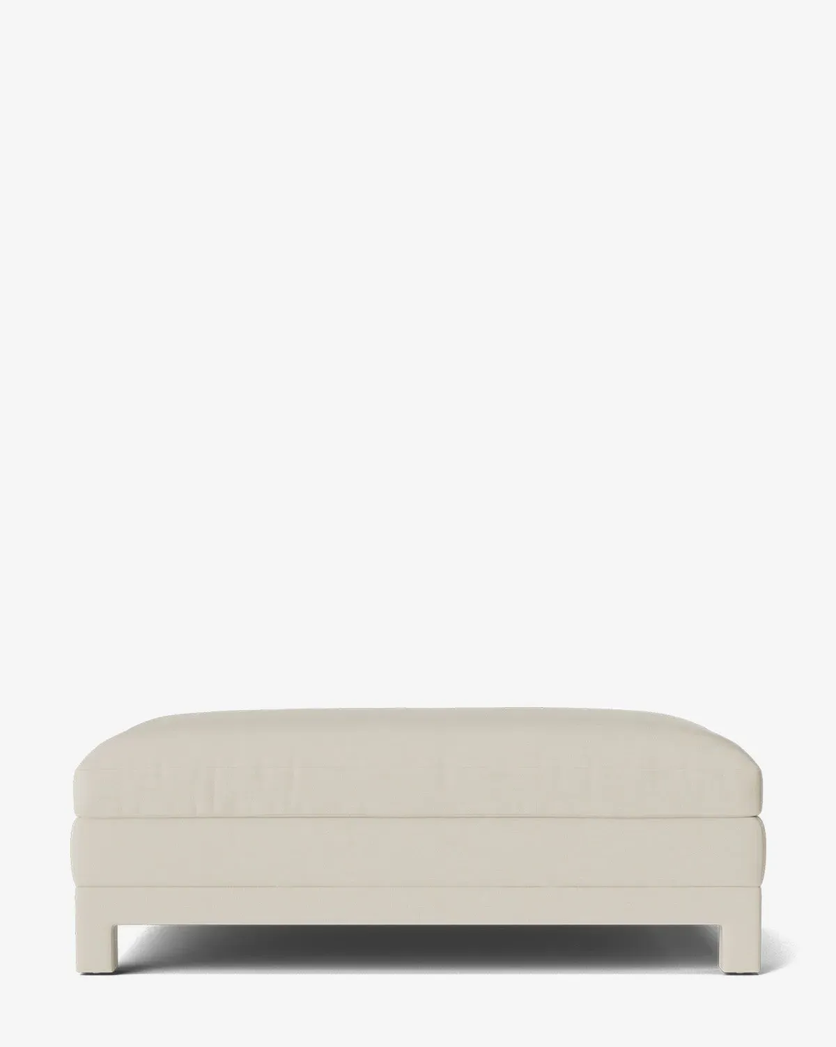 Appoline Ottoman - Sea Salt, Perennials Fabric product