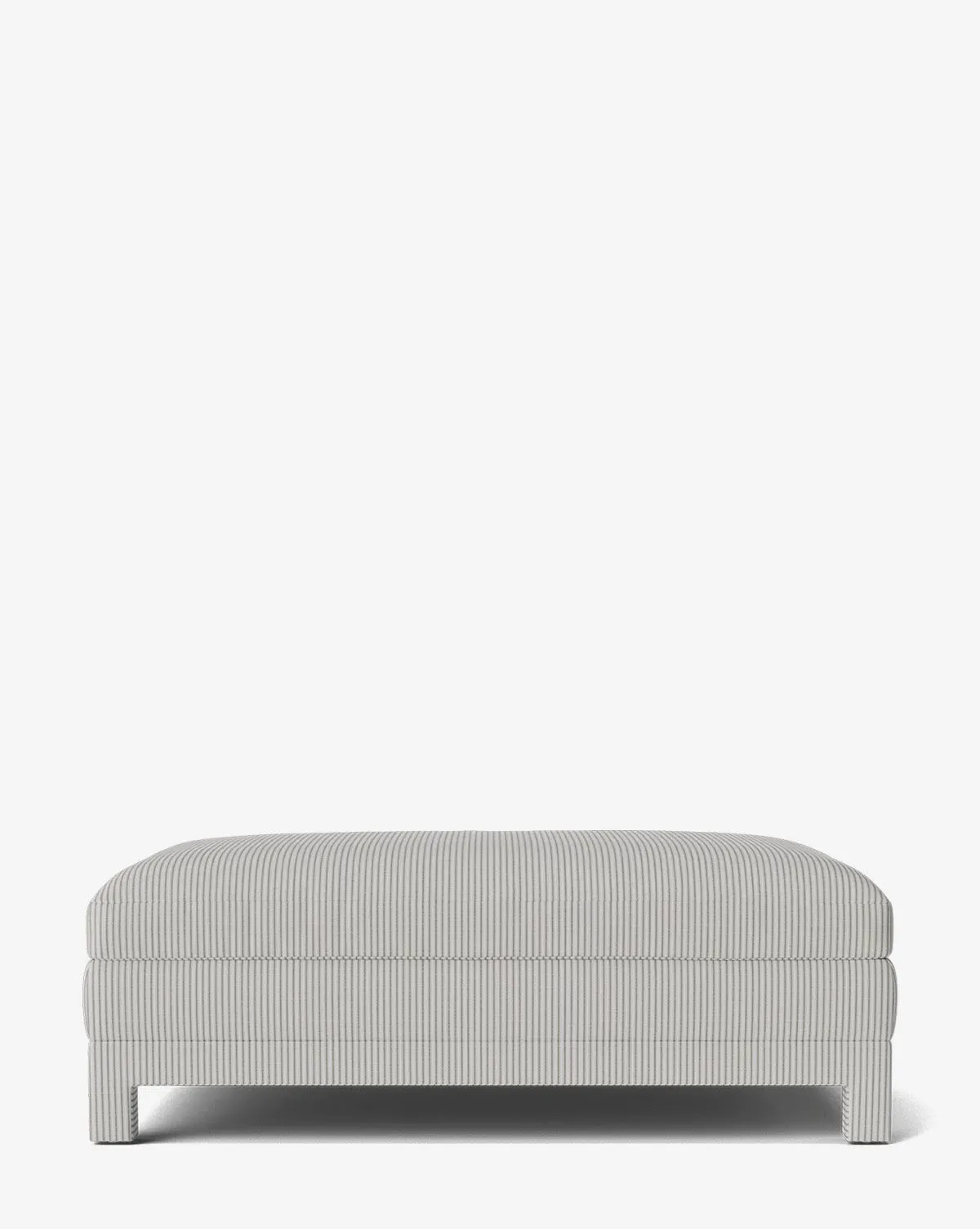 Appoline Ottoman - Taupe, Perennials Fabric product
