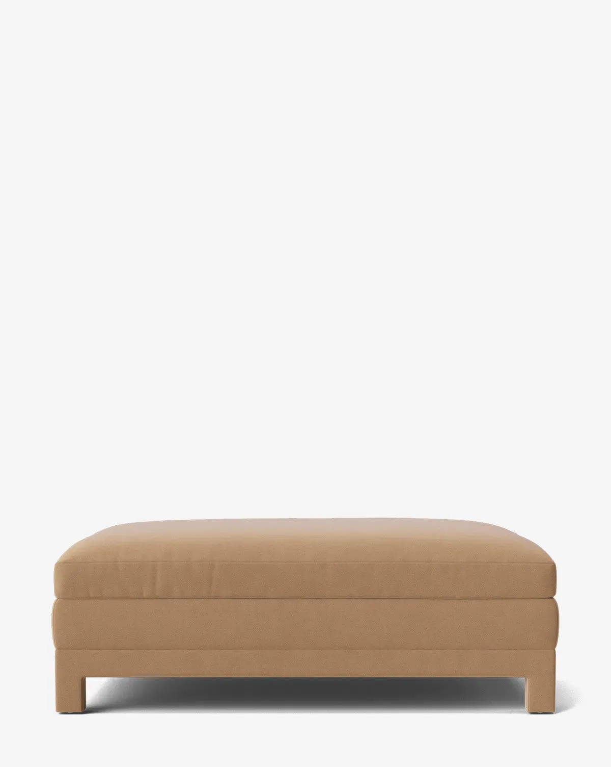 Appoline Ottoman - Toffee, Velvet product