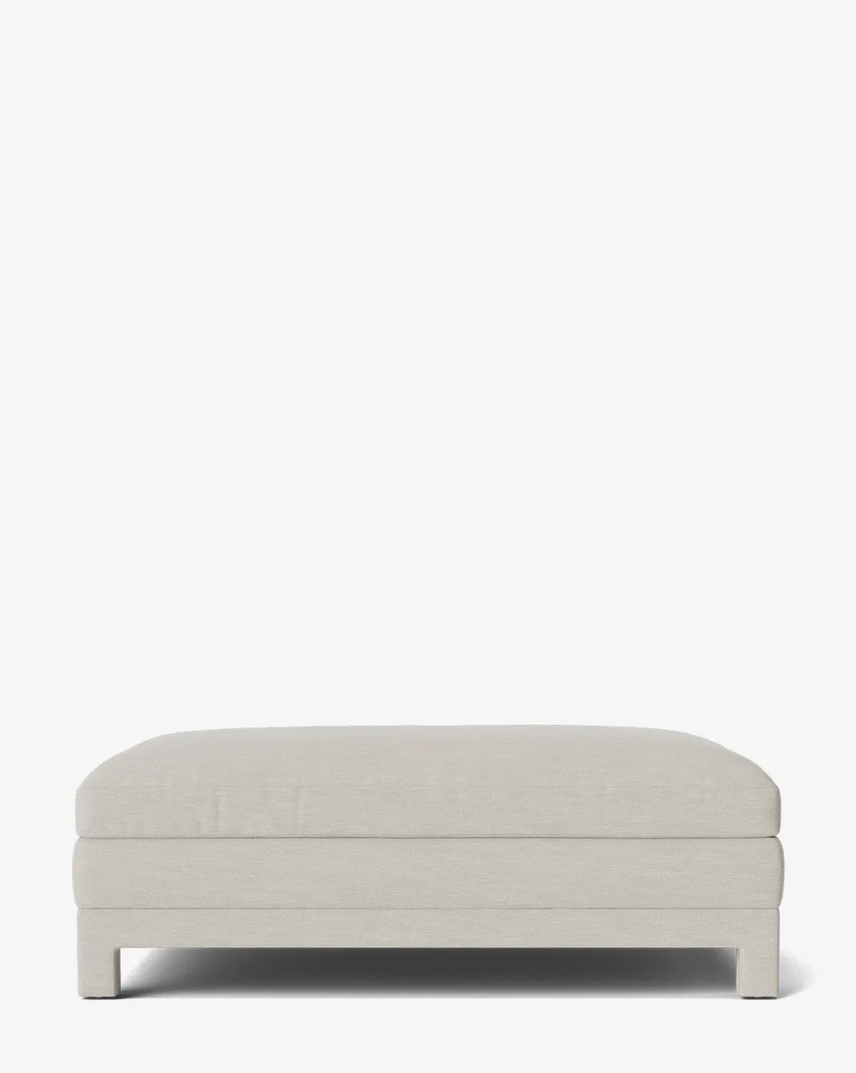 Appoline Ottoman - White Sands, Perennials Fabric product