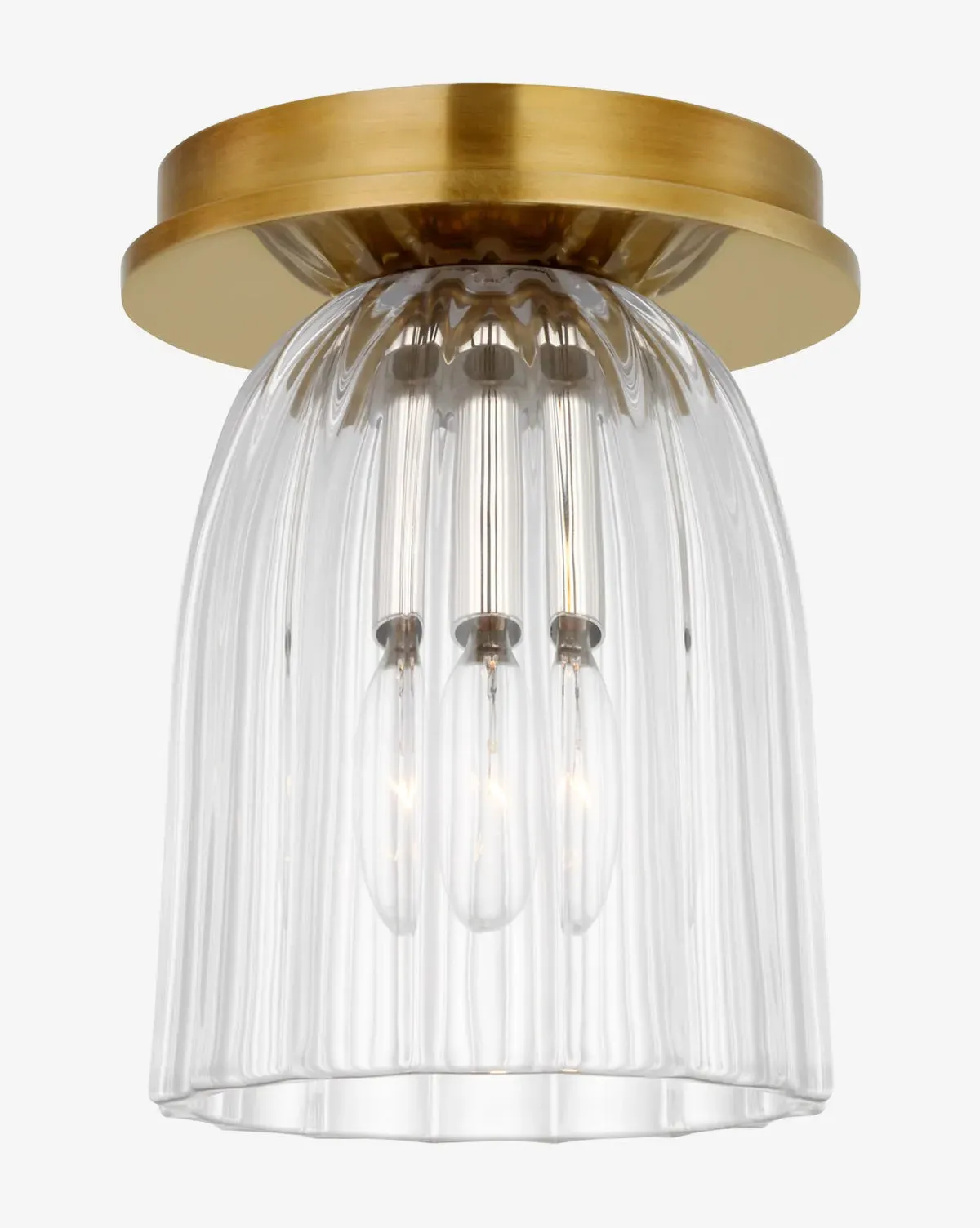 Asalea Solitaire Flush Mount - Antique Brass product