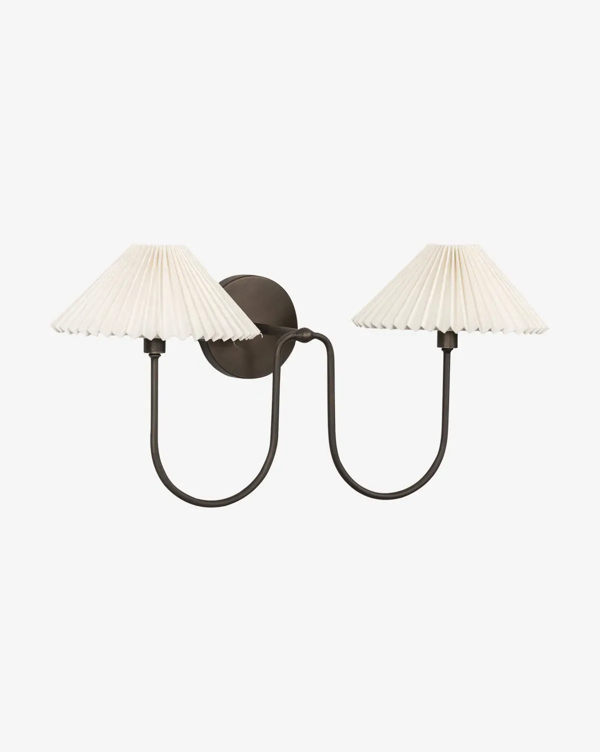 Ashby Double Wall Sconce - Bronze, Iron product