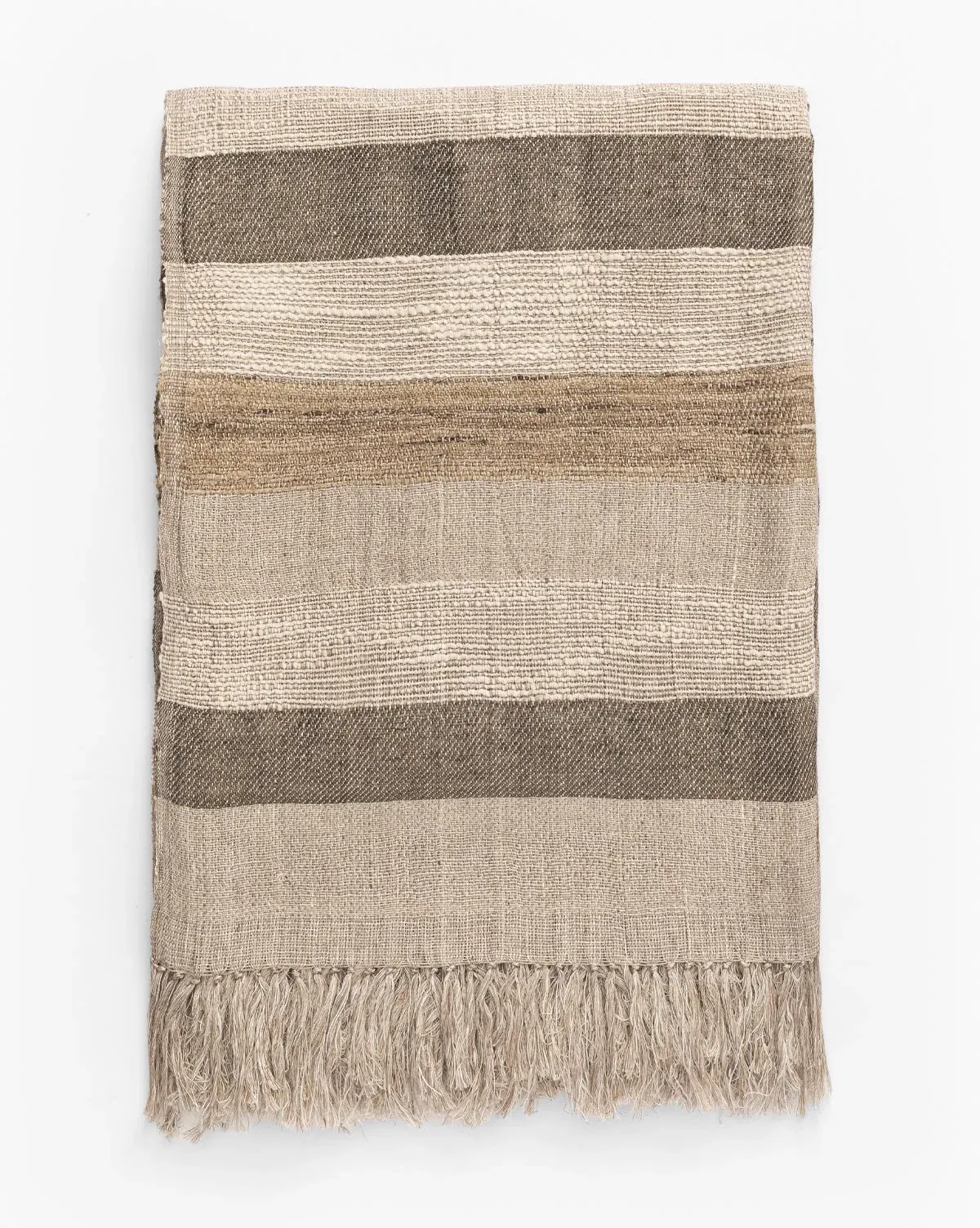 Ashwood Throw - Brown, Linen Cotton Silk product