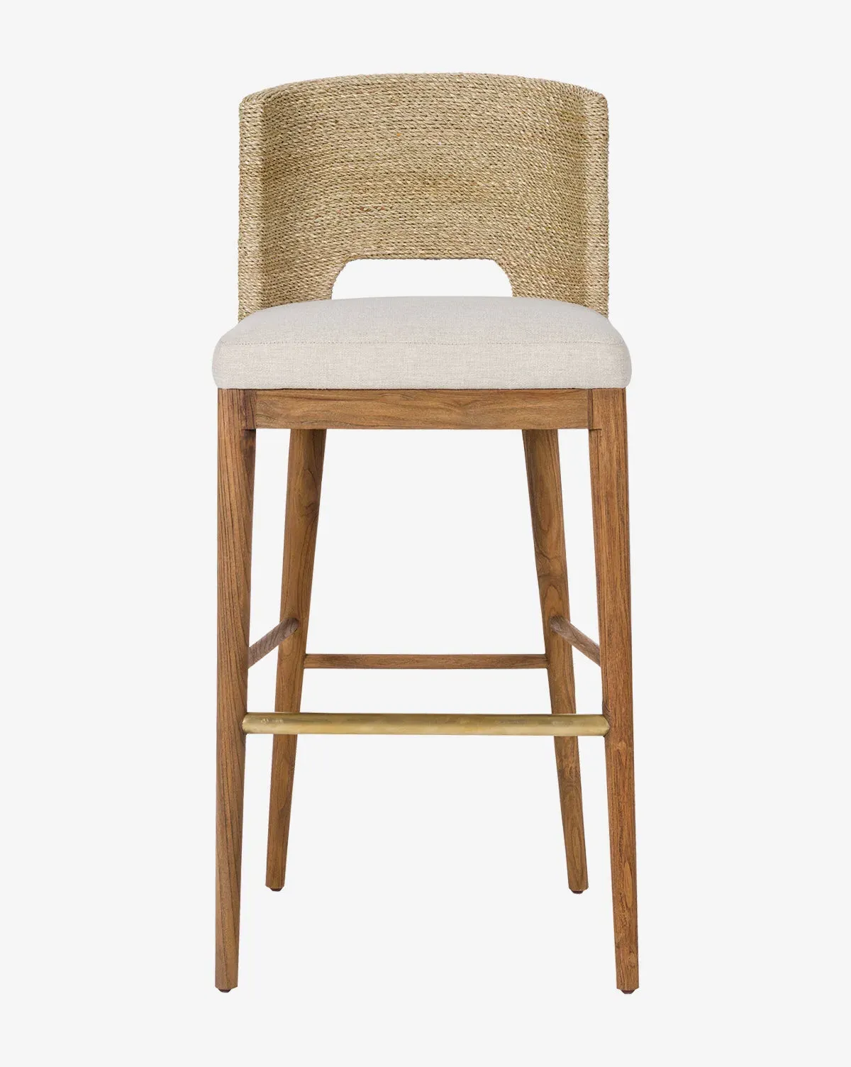 Ava Seagrass Counter Stool - Natural, Teak & Seagrass product