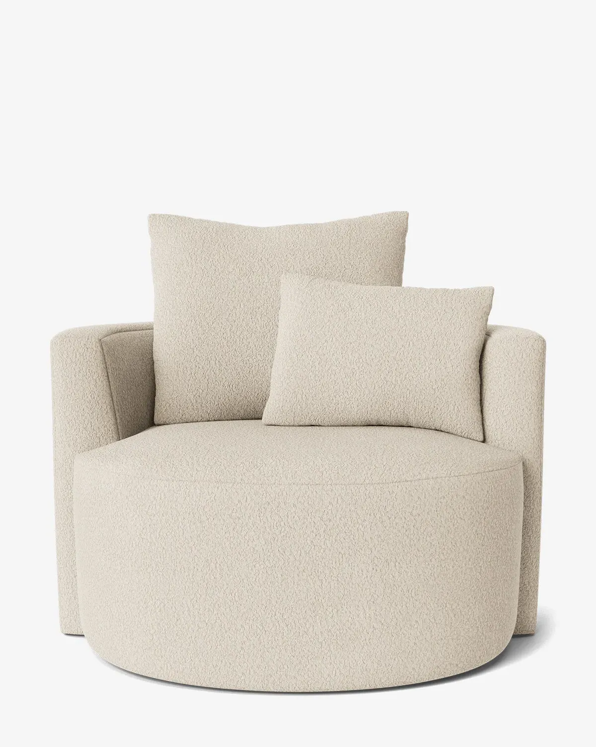 Banbury Swivel Chair - Beige, Teddy Bear Boucle product