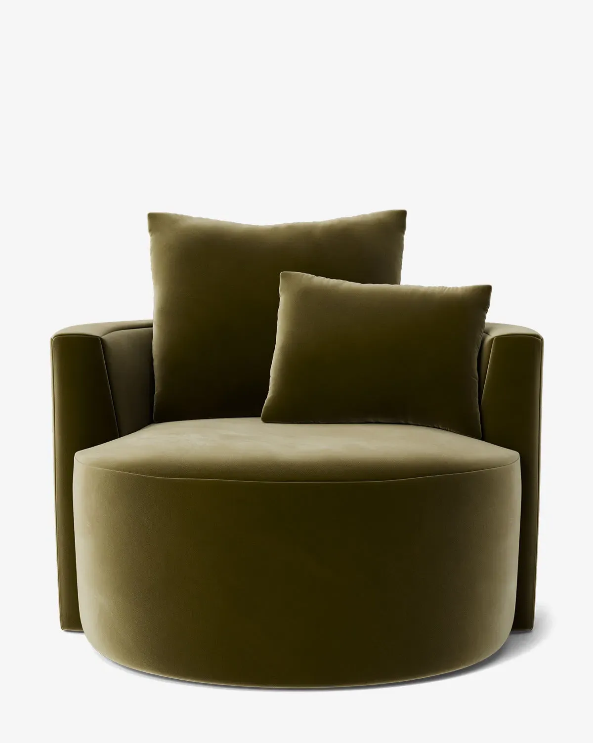 Banbury Swivel Chair - Olive, Velvet product