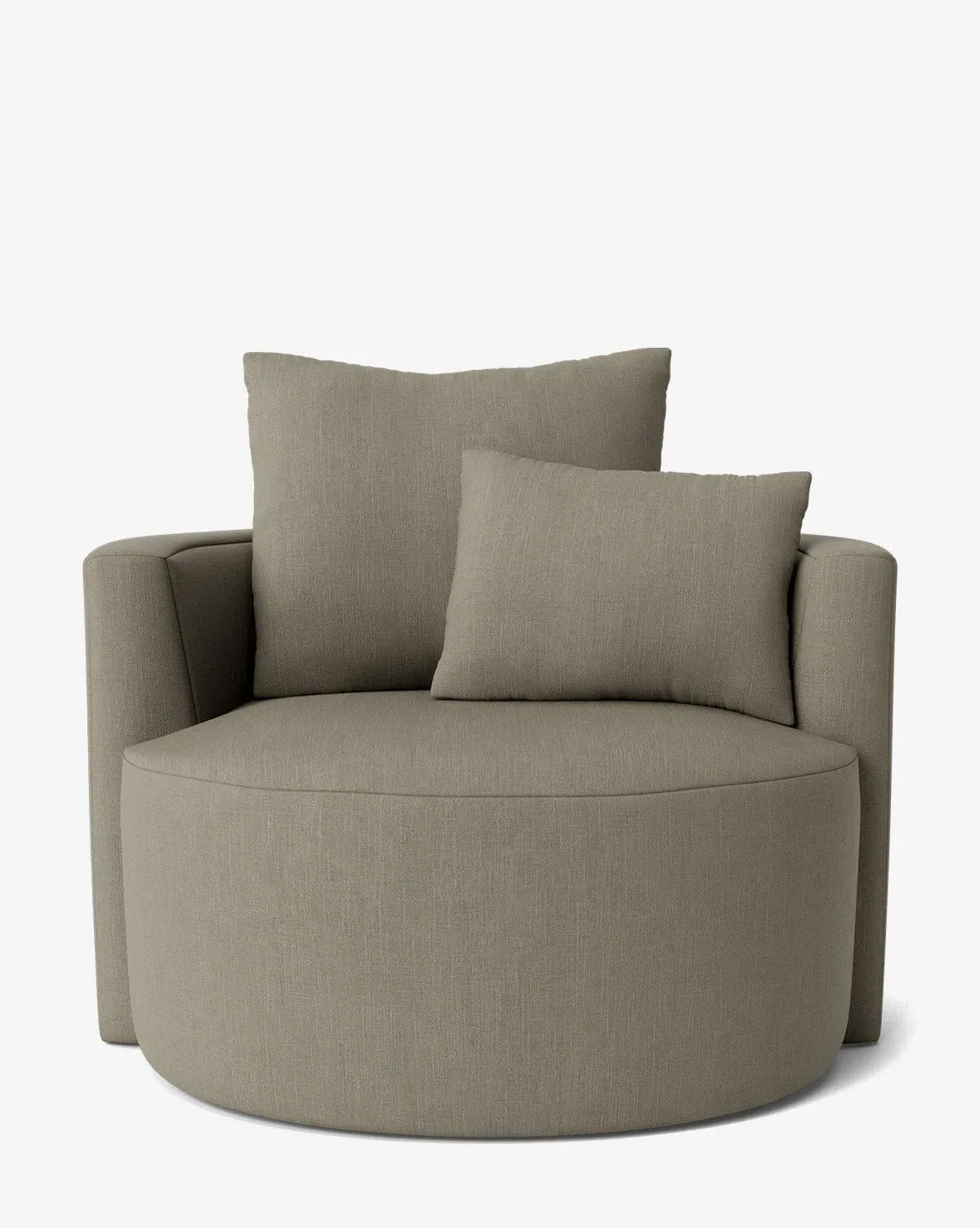 Banbury Upholstered Swivel Chair - Belgian Linen product