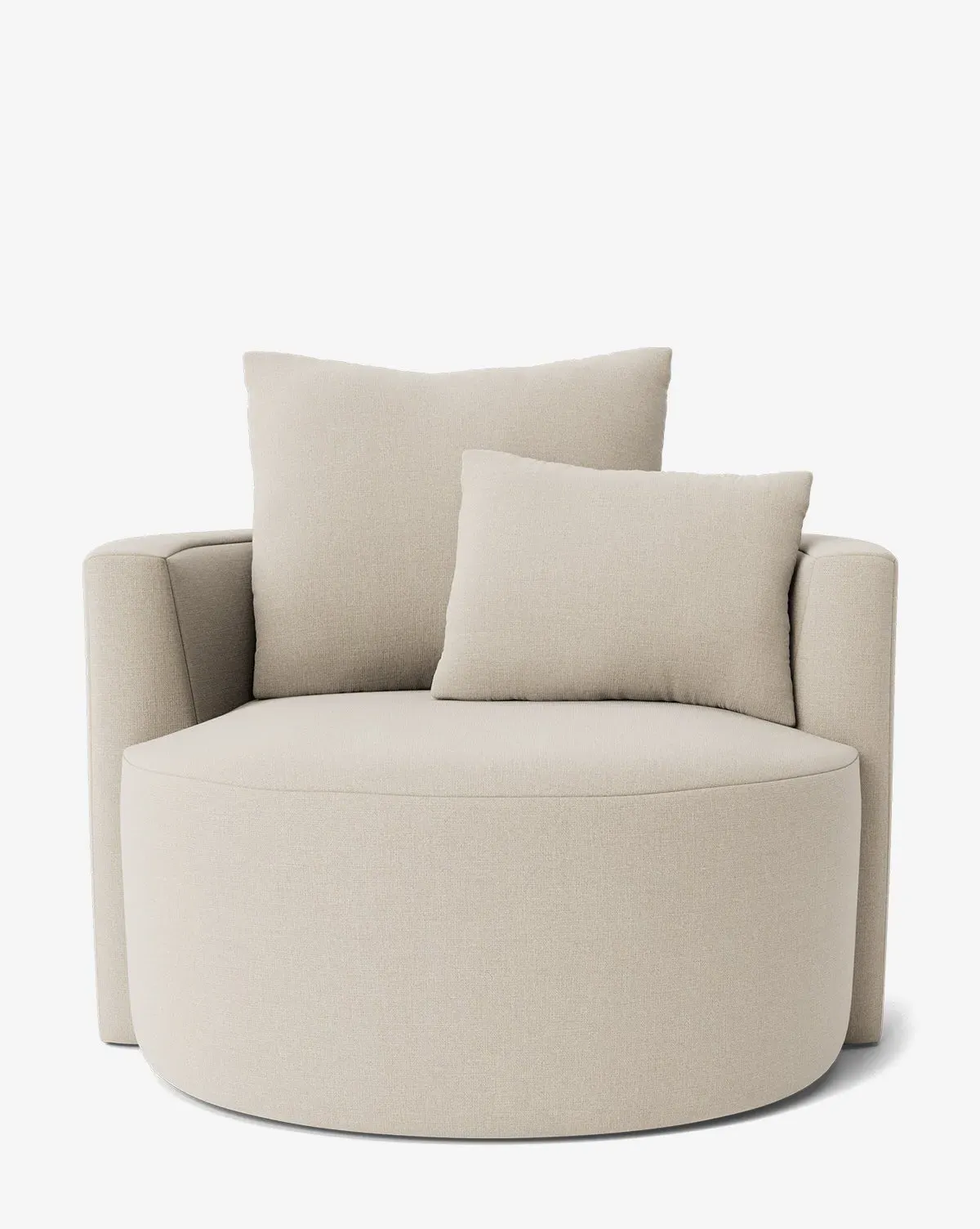 Banbury Upholstered Swivel Chair - Macadamia Linen product