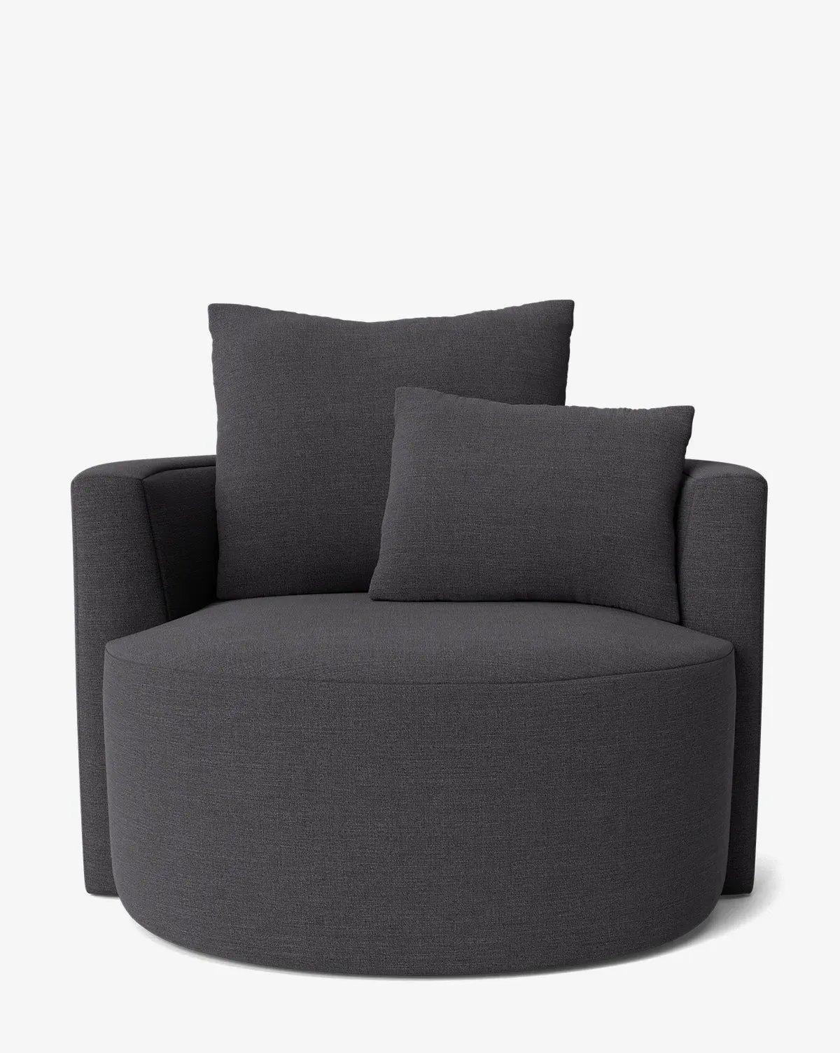 Banbury Upholstered Swivel Chair - Slate, Crypton product