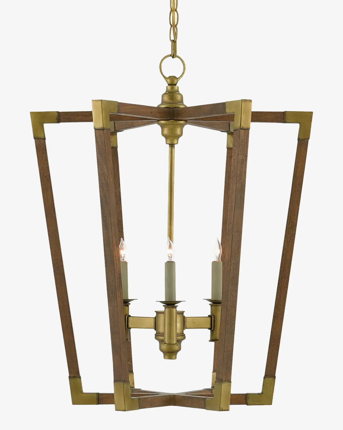 Bastian Small Chandelier - Chestnut, Brass product