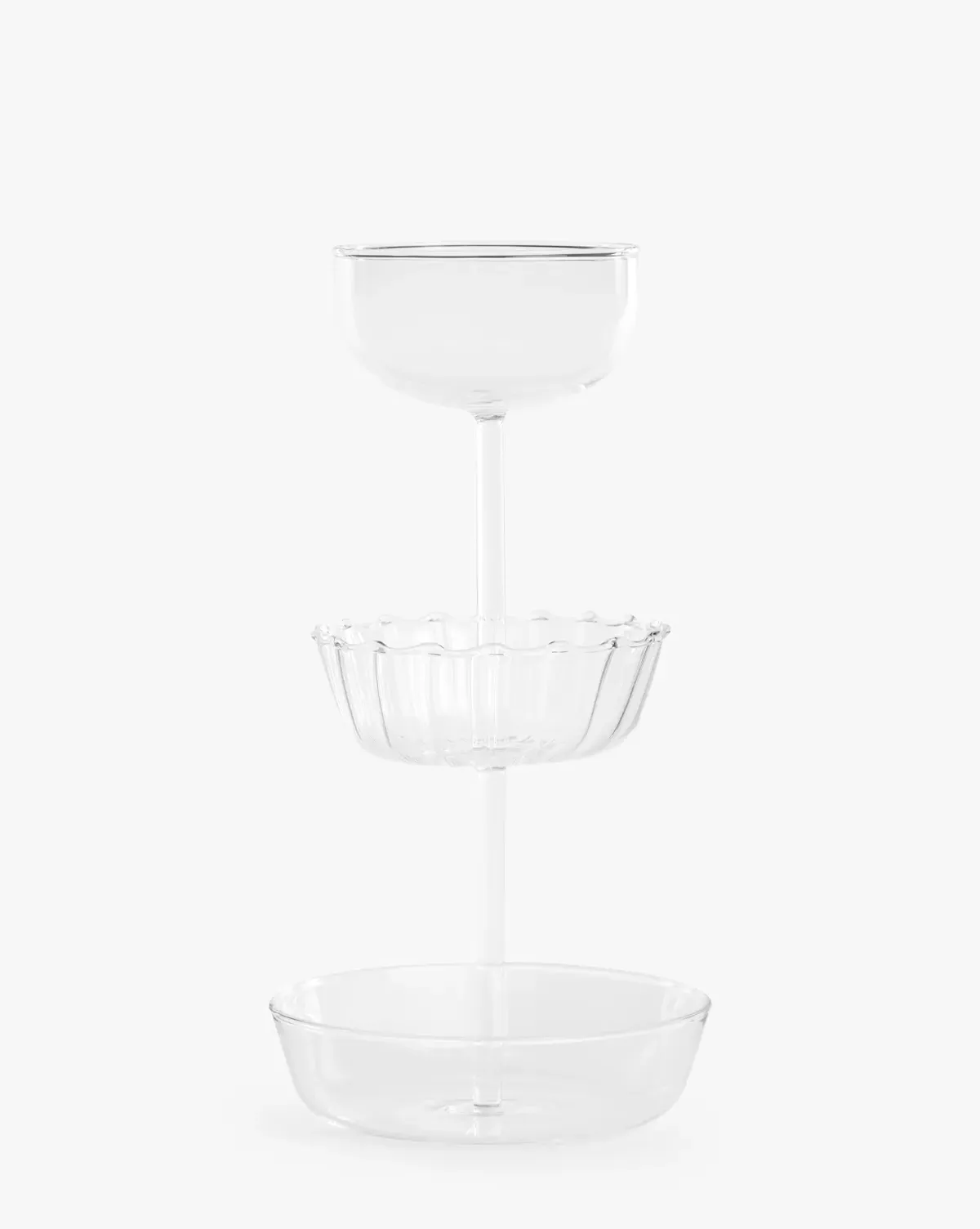 Beckman 3-Tier Tray - Clear, Glass product