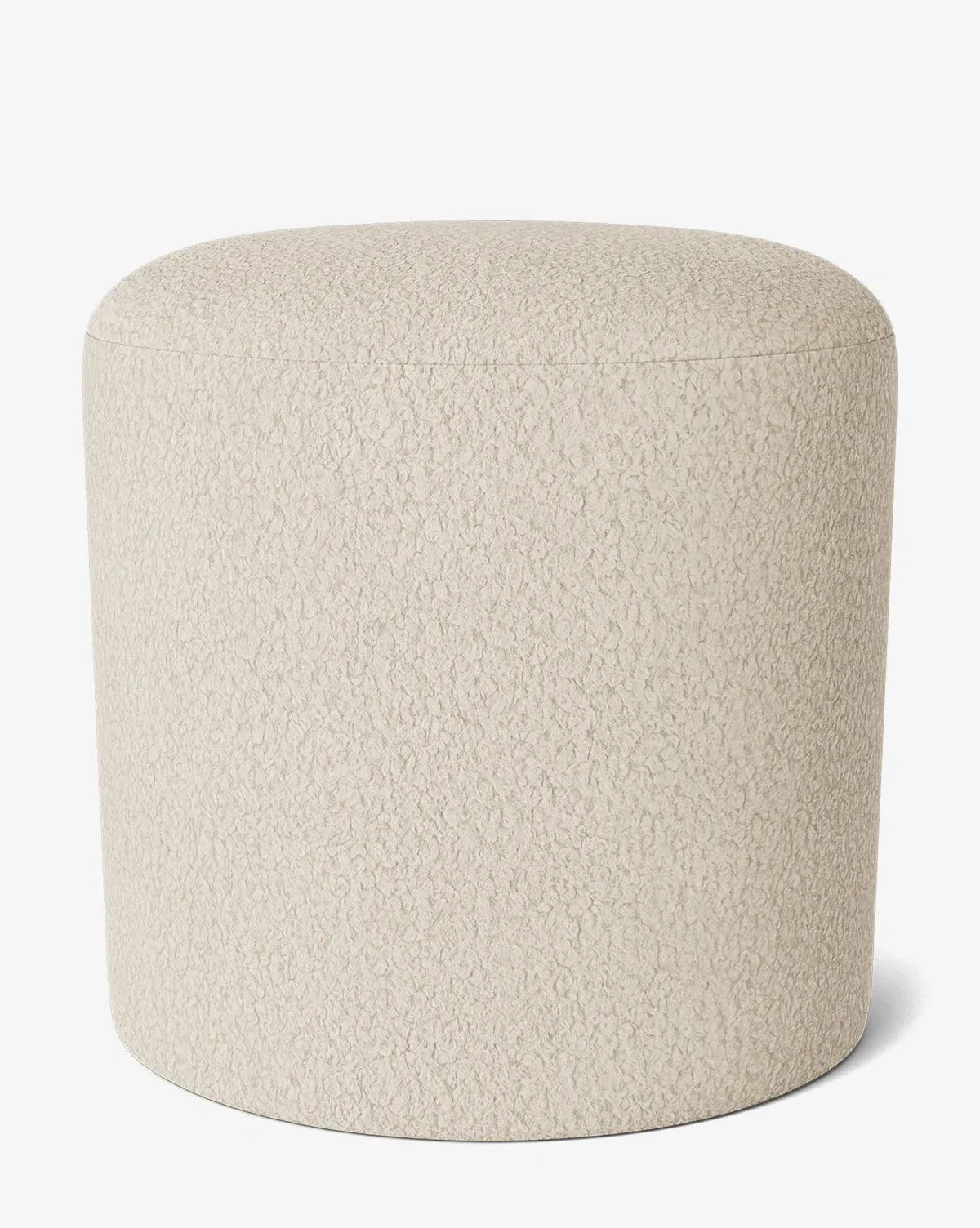 Bellamy Small Ottoman - Beige, Teddy Bear Boucle product