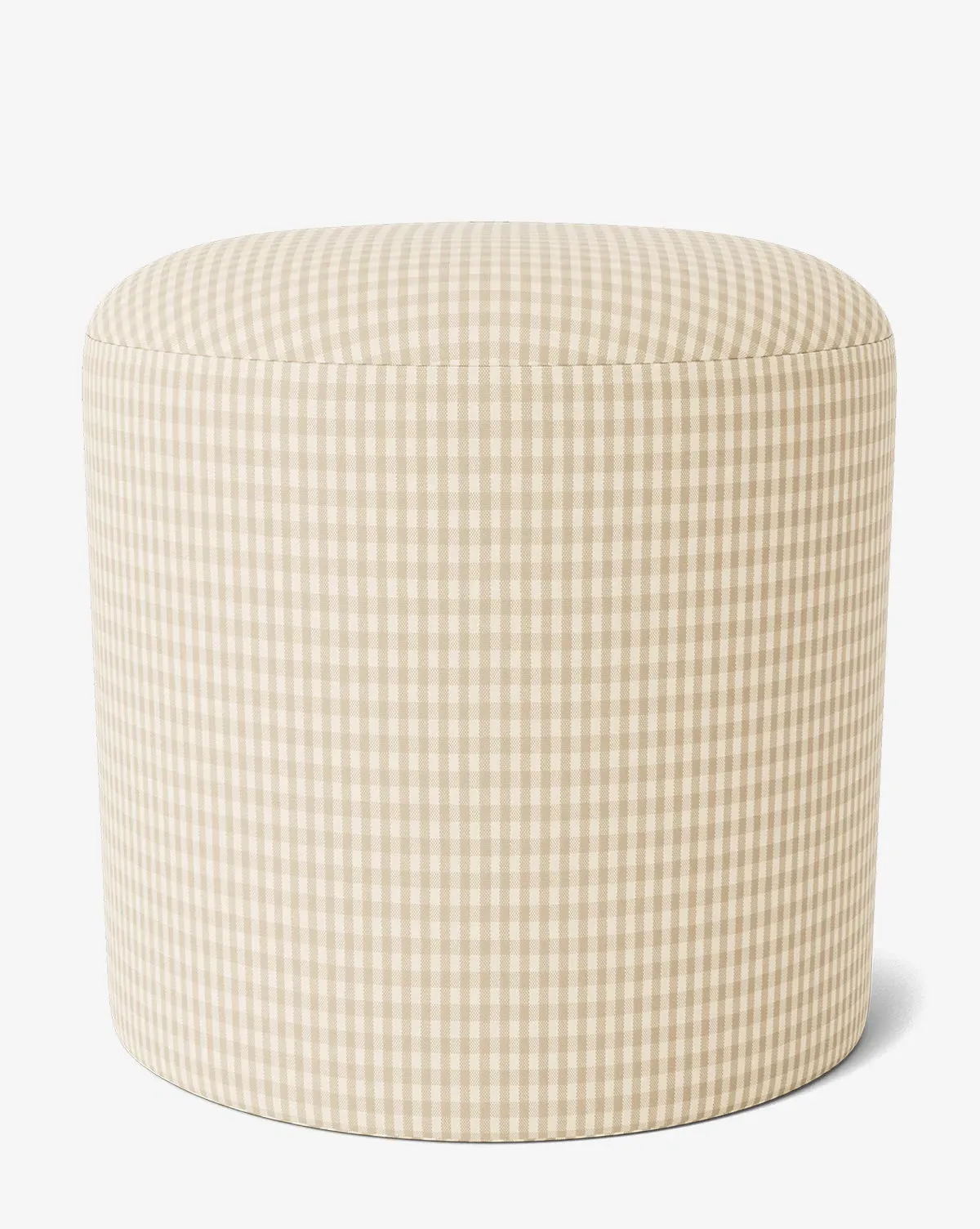 Bellamy Small Ottoman - Tan, Perennials Gingham product