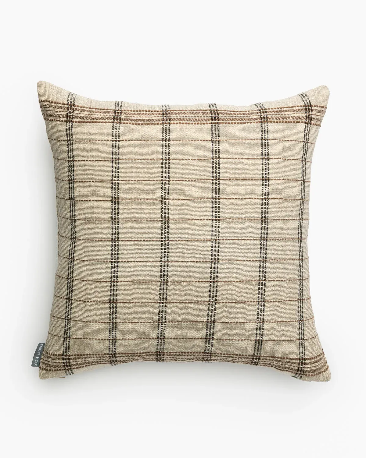 Benedict Plaid Pillow Cover - Tan product