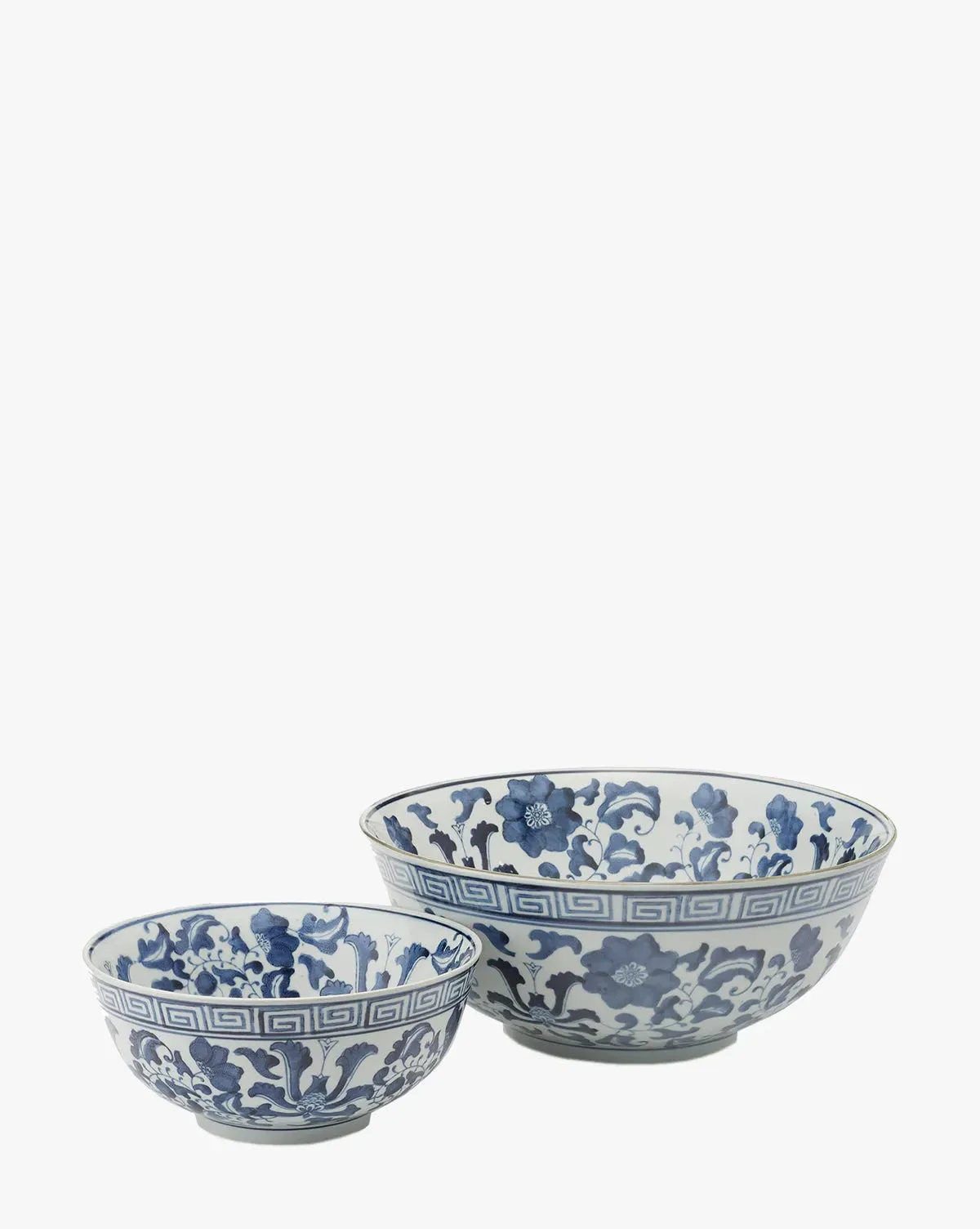 Blue & White Porcelain Bowls Set of 2 - Blue, White product