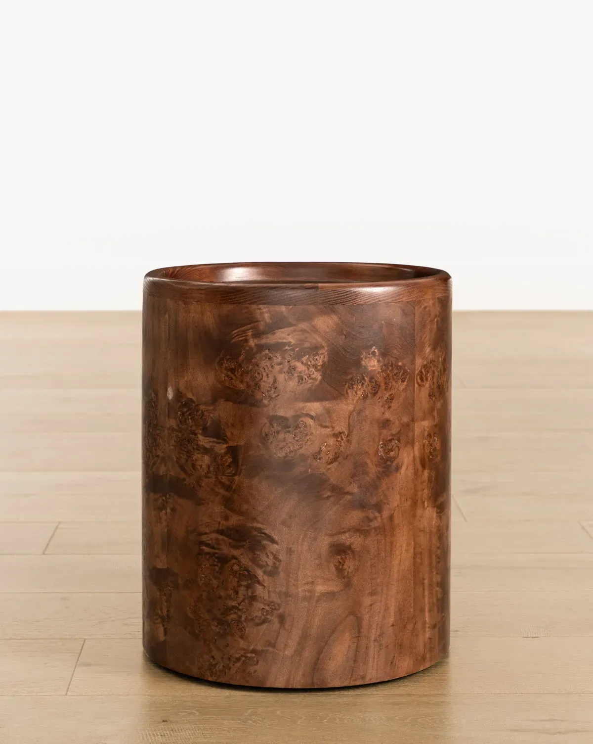 Bodhi Burl Cylindrical Side Table - Burl Wood product