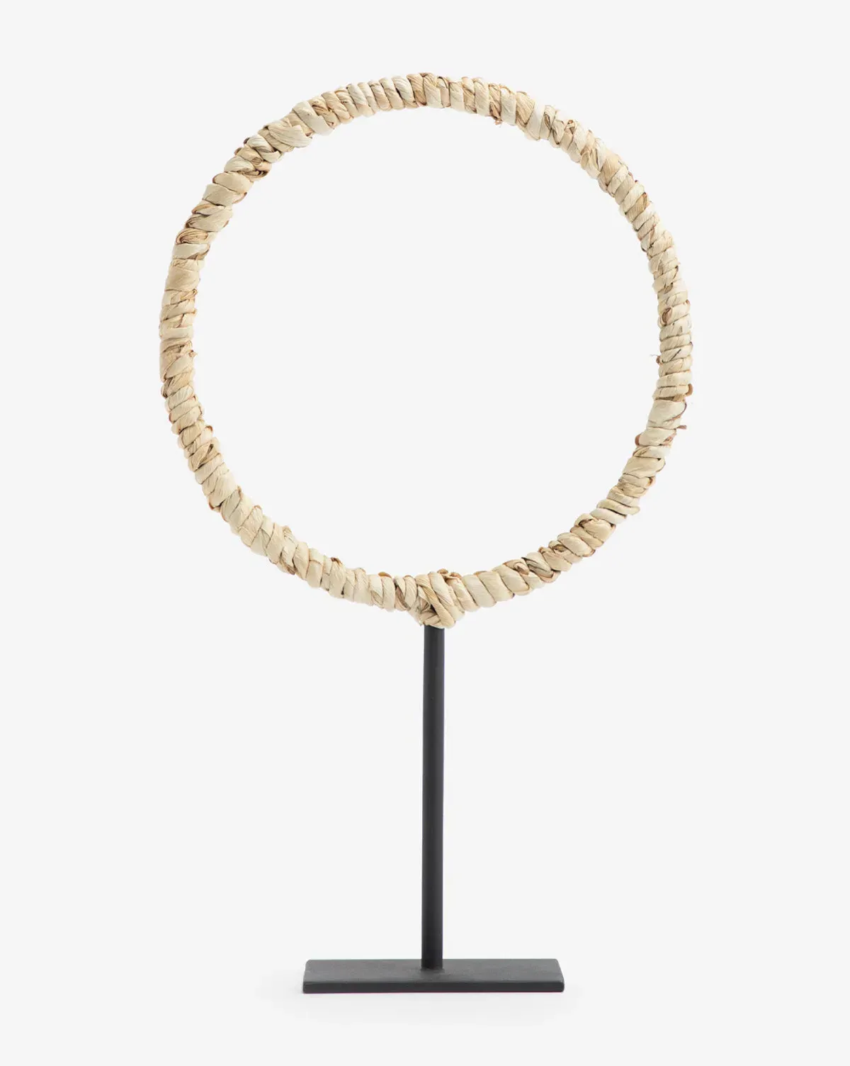Brayden Large Woven Object - Iron, Corn Husk product