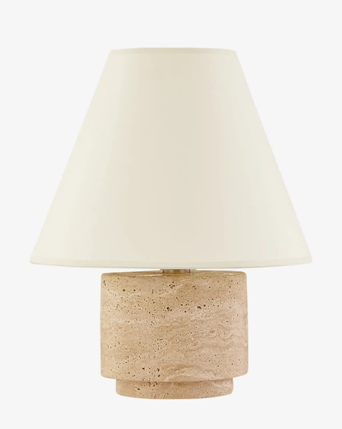 Bronte Table Lamp - Travertine, Brass product
