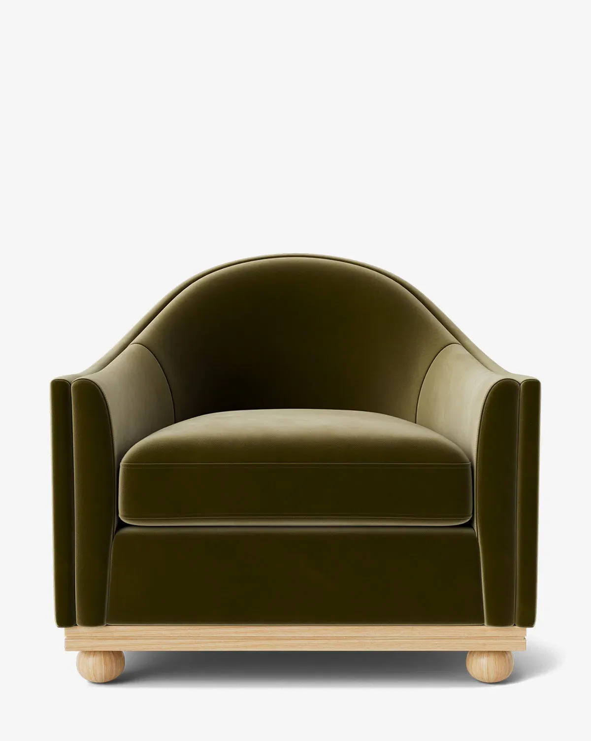 Bunnell Lounge Chair - Olive, Velvet product