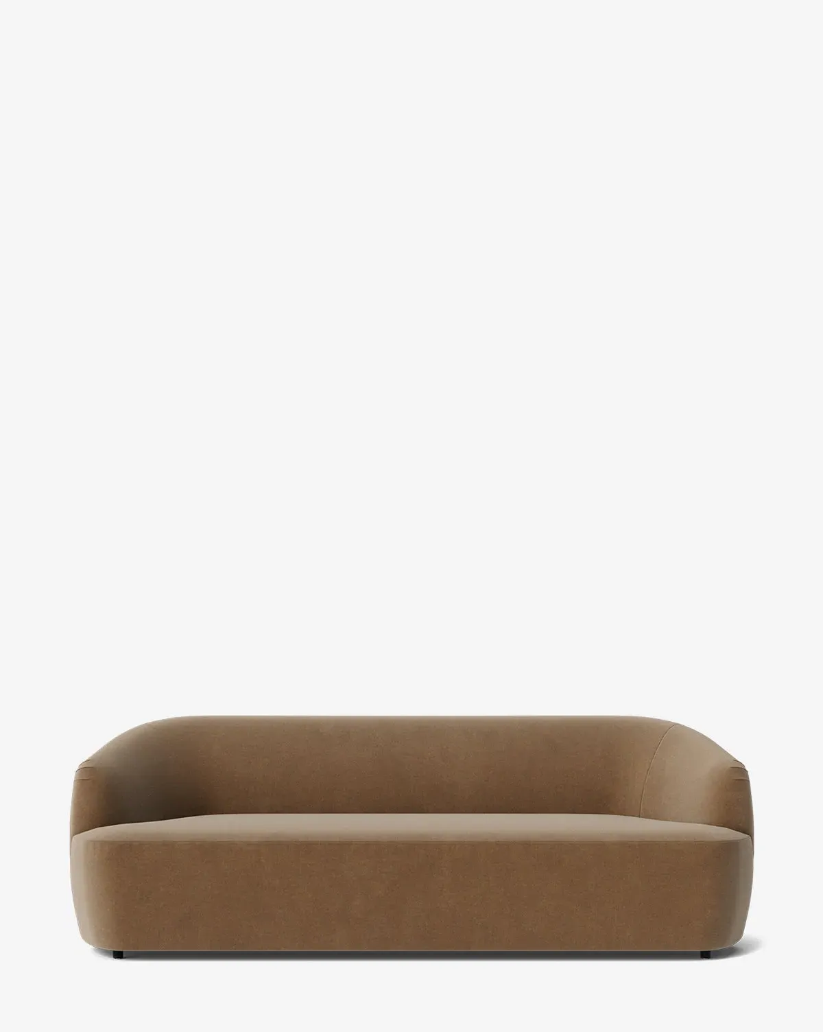 Byron 3-Seater Sofa with Curved Back - Chai Velvet product