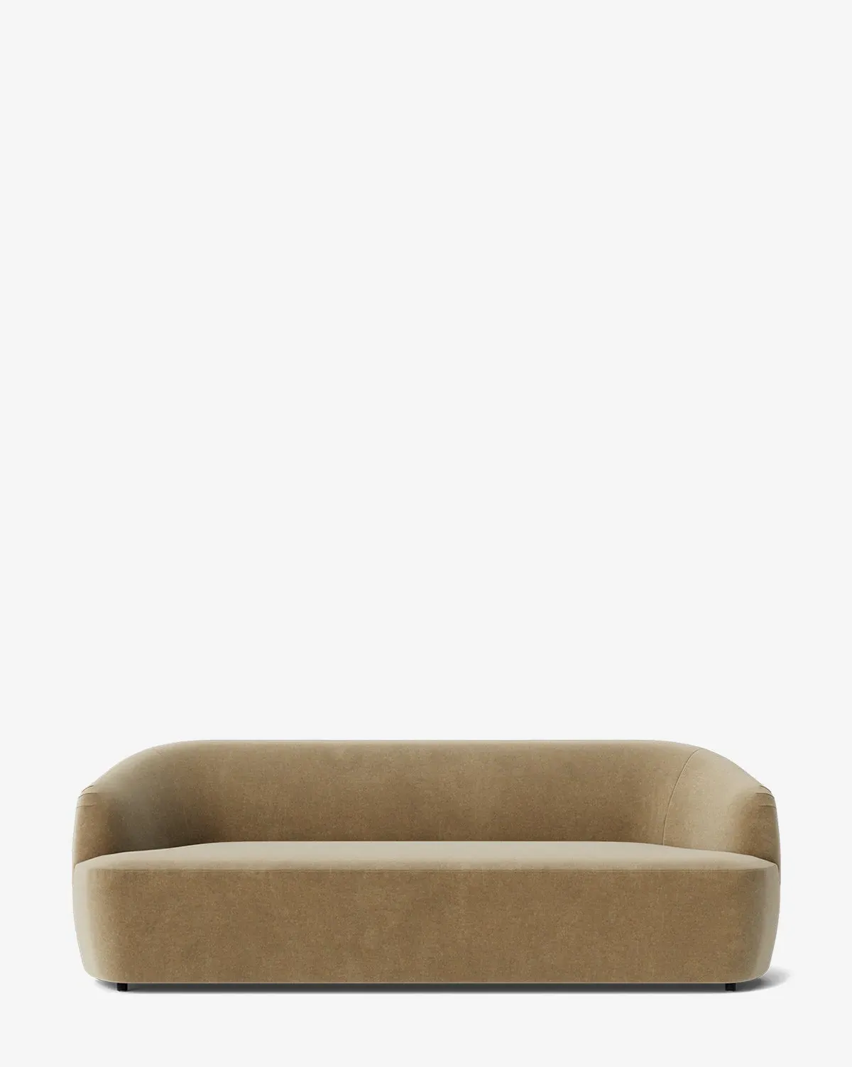 Byron 3-Seater Sofa with Curved Back - Ecru Velvet product