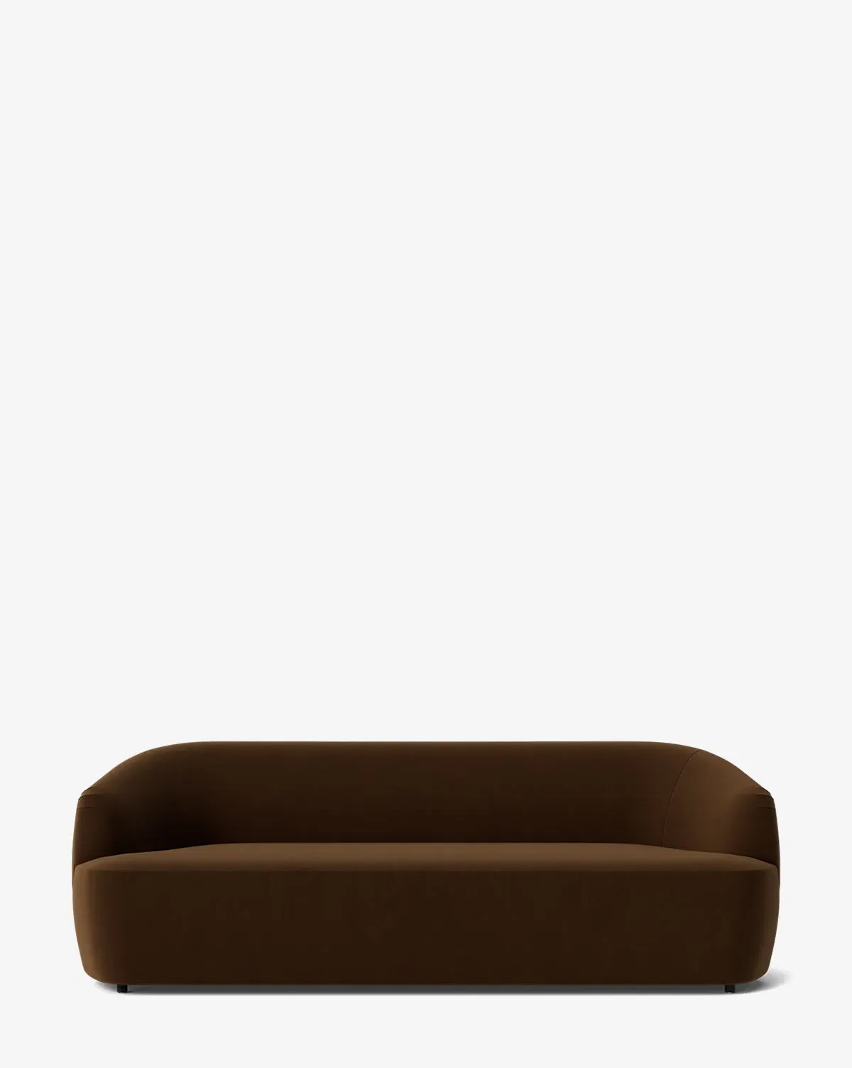 Byron 3-Seater Sofa with Curved Back - Praline, Velvet product