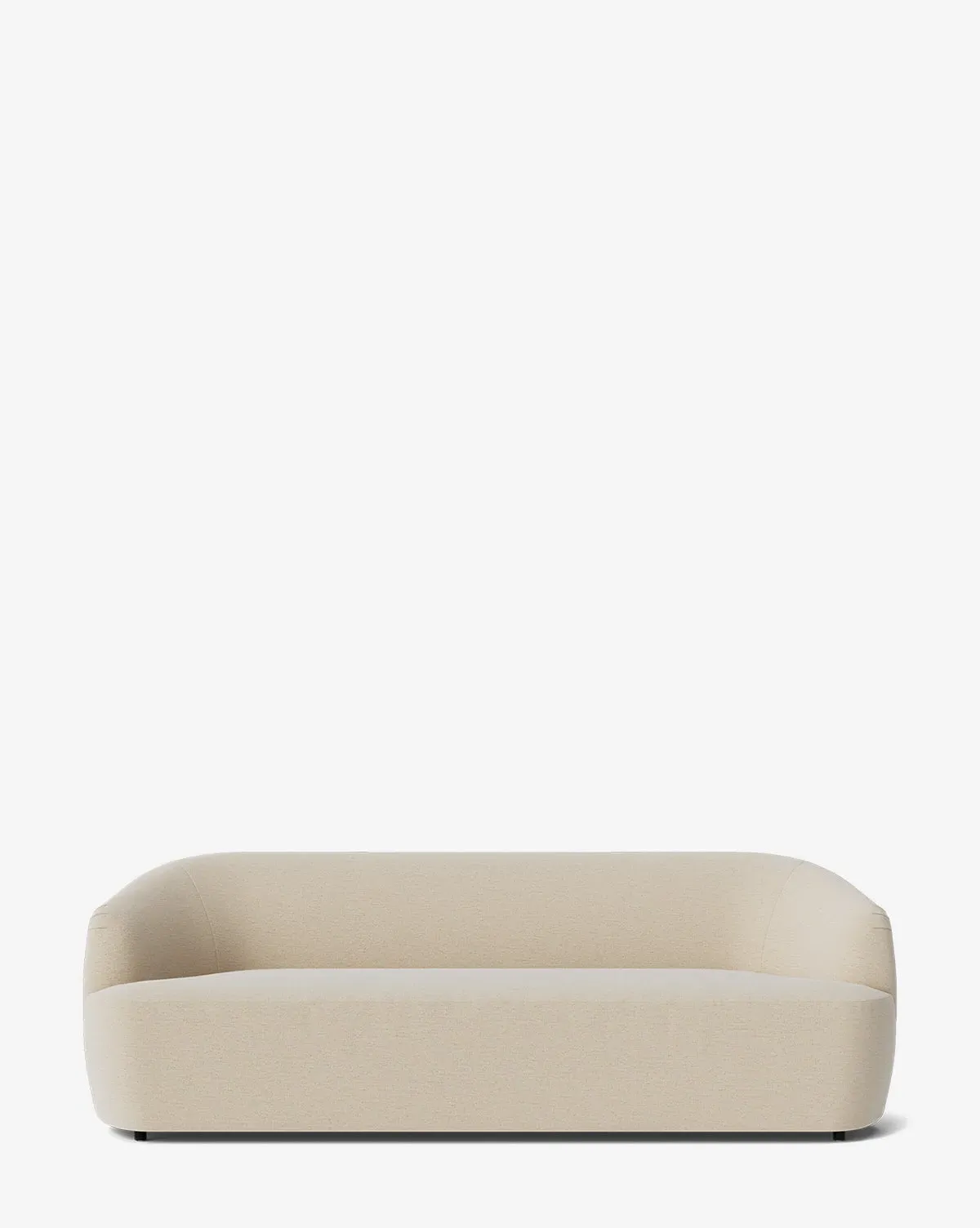 Byron 3-Seater Sofa with Curved Back - Sand, Crypton product