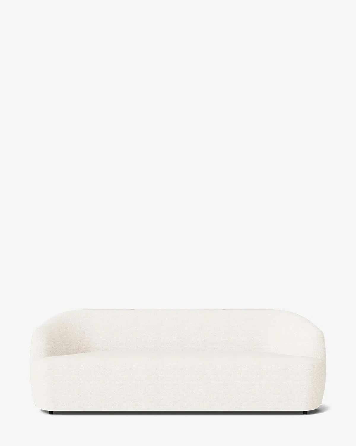 Byron 3-Seater Sofa with Curved Back - Snow, Crypton product