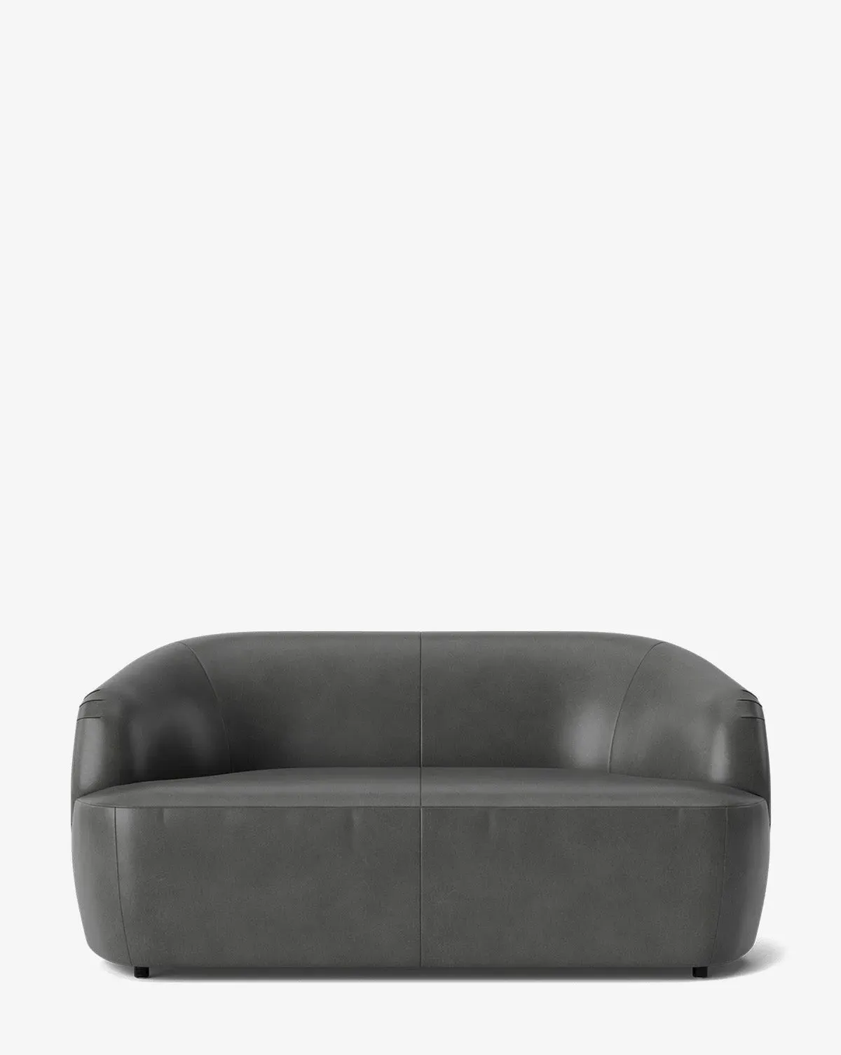 Byron 68" Settee - Flint Leather product