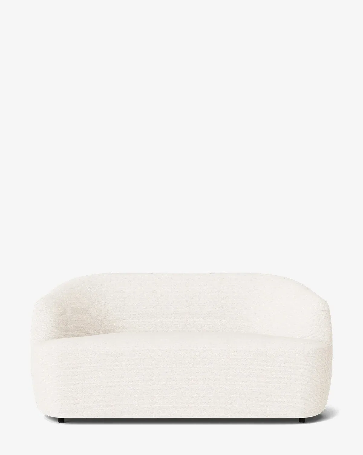 Byron 68" Settee with Curved Back - Snow, Crypton product