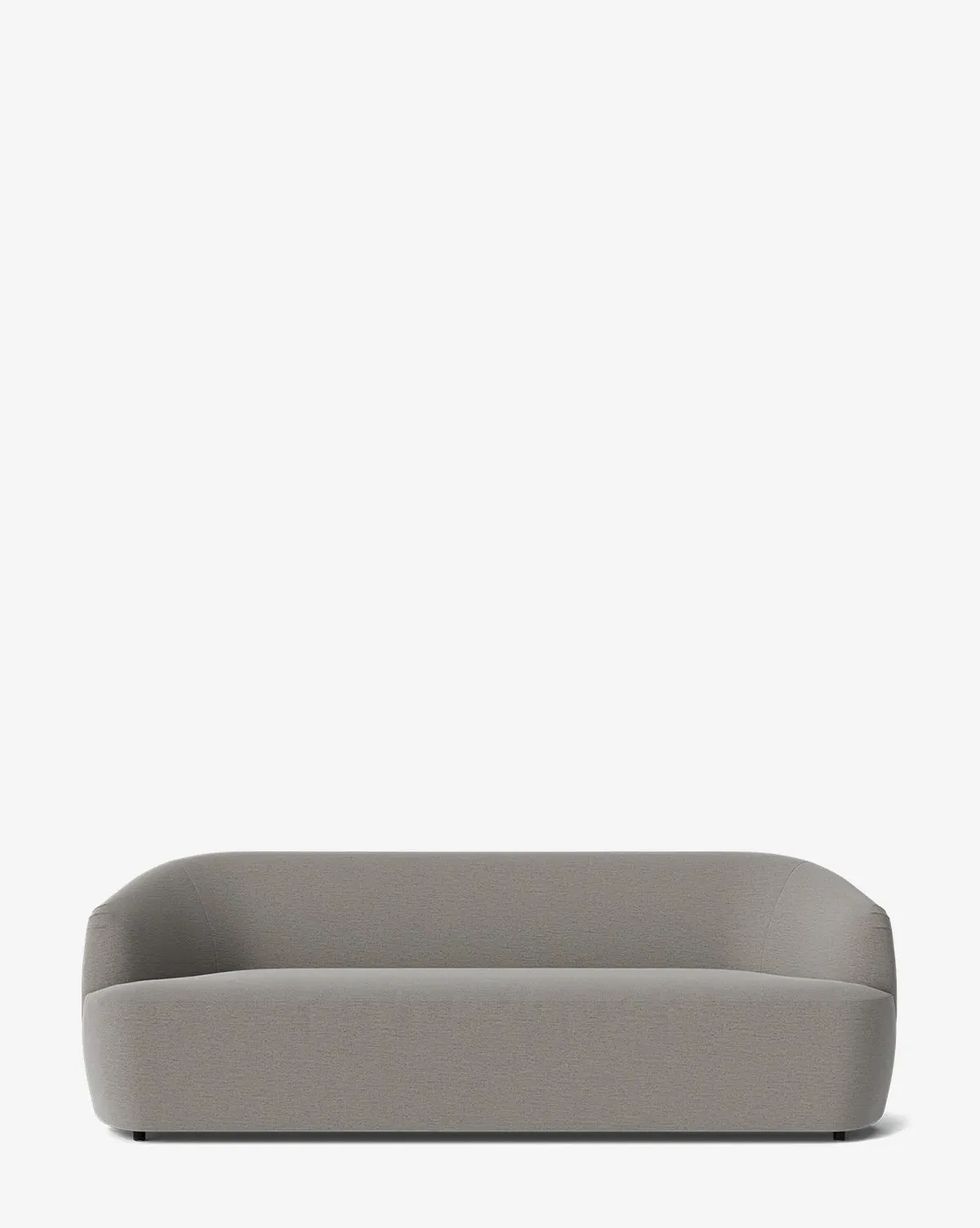 Byron 96" Sofa with Curved Back - Gray Crypton product