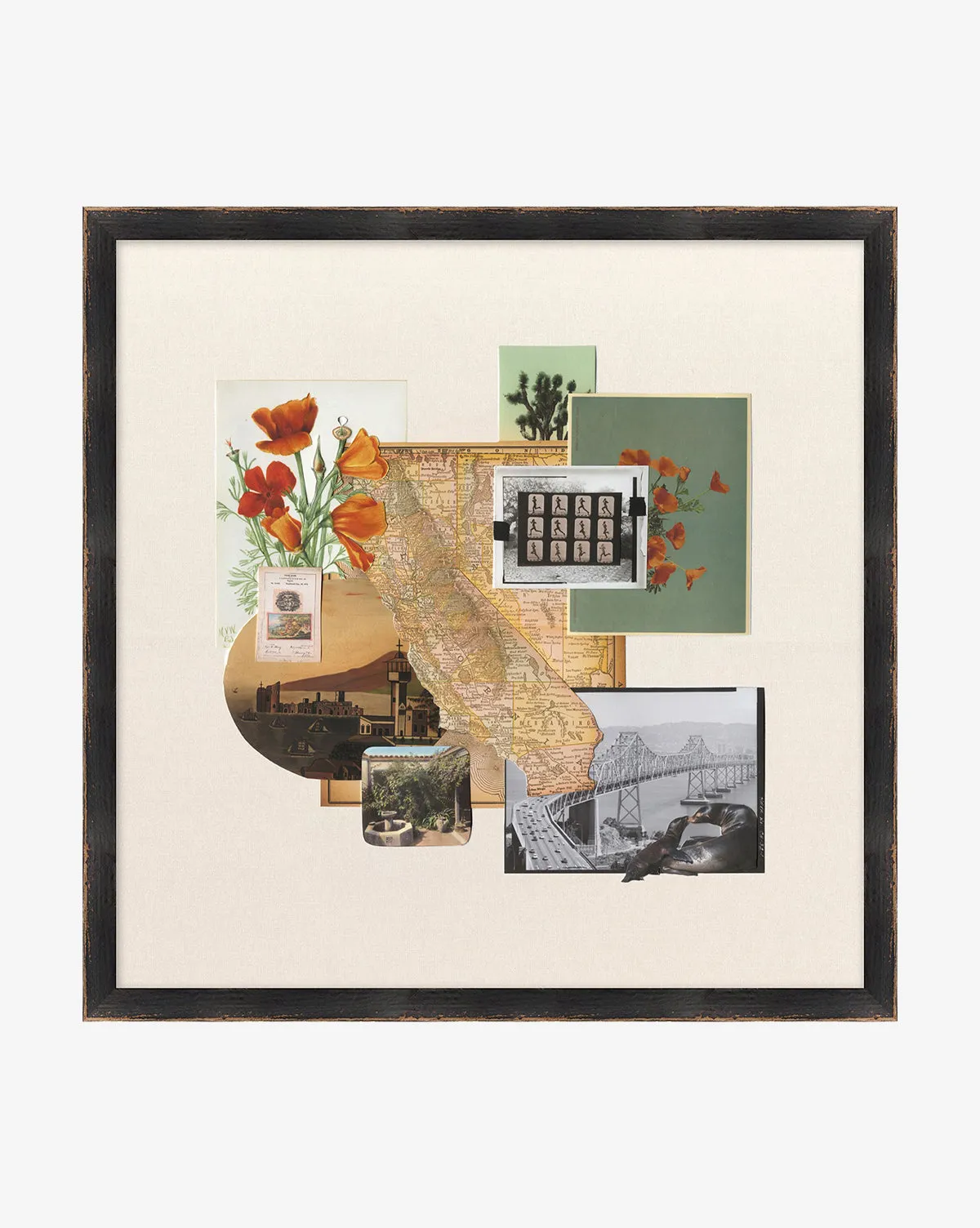 California Time Capsule Framed Giclee Print - Black product