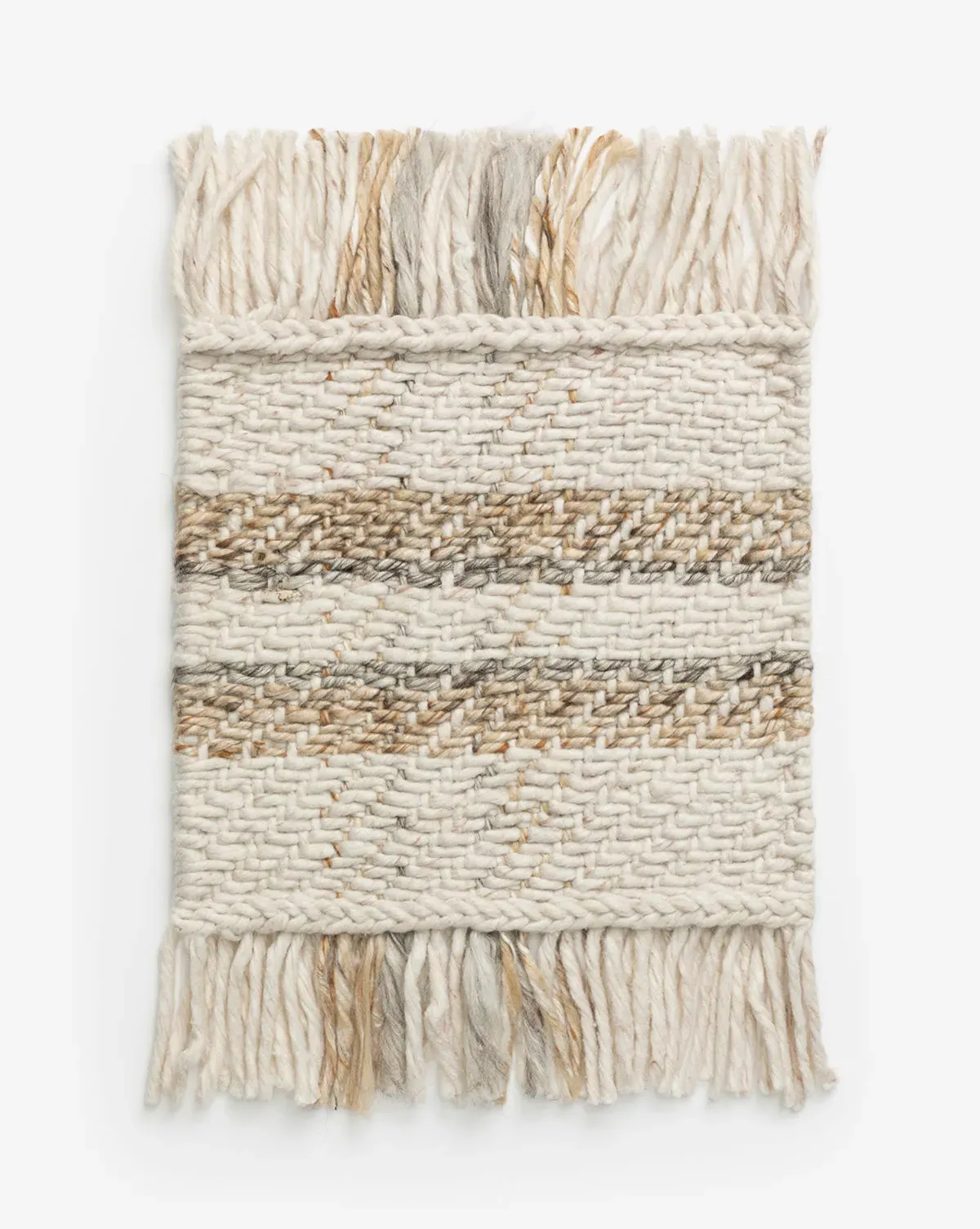Callahan Handwoven Indoor/Outdoor Rug Swatch - Beige, Grey product