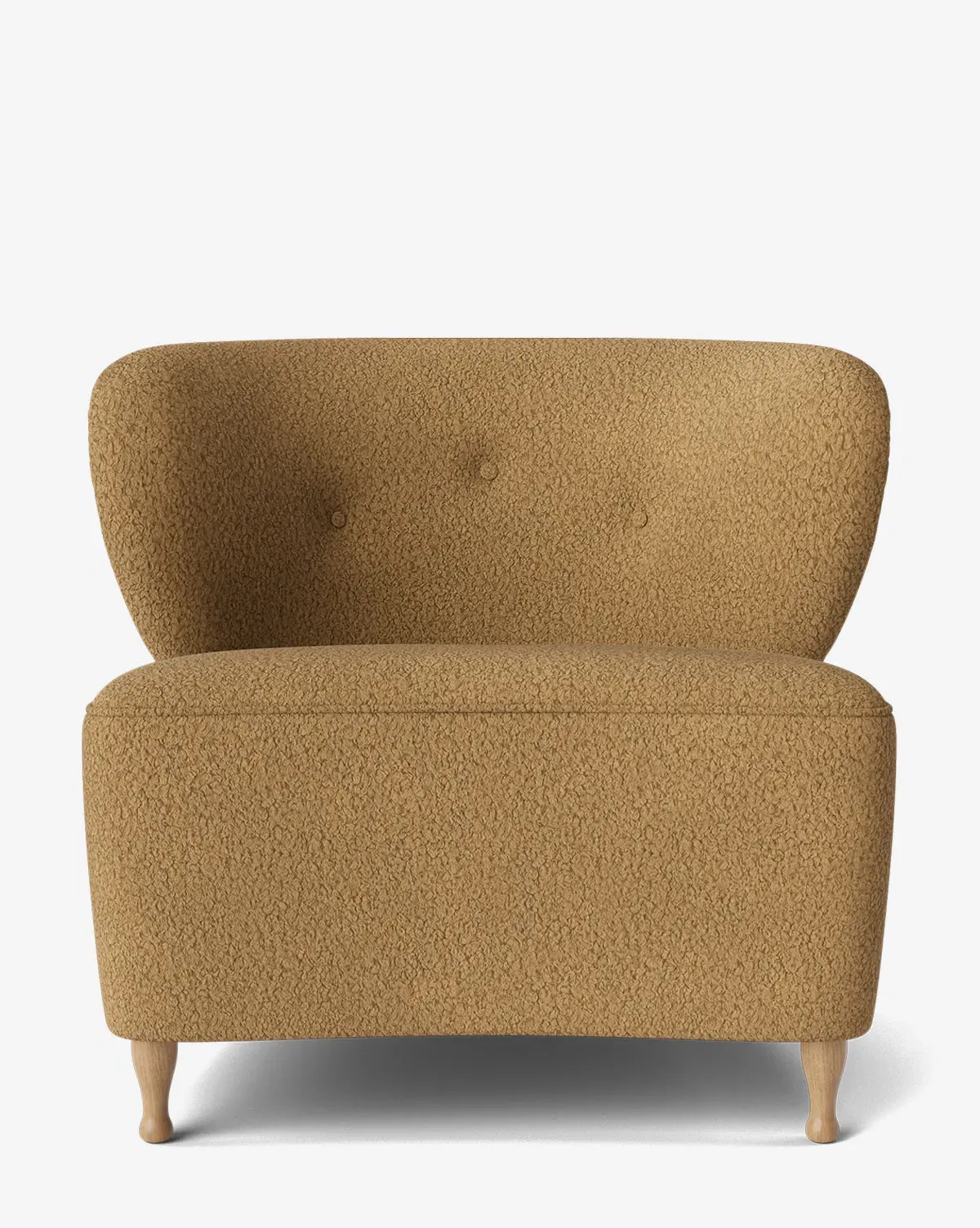 Carmella Slipper Chair - Caramel, Teddy Bear Boucle product