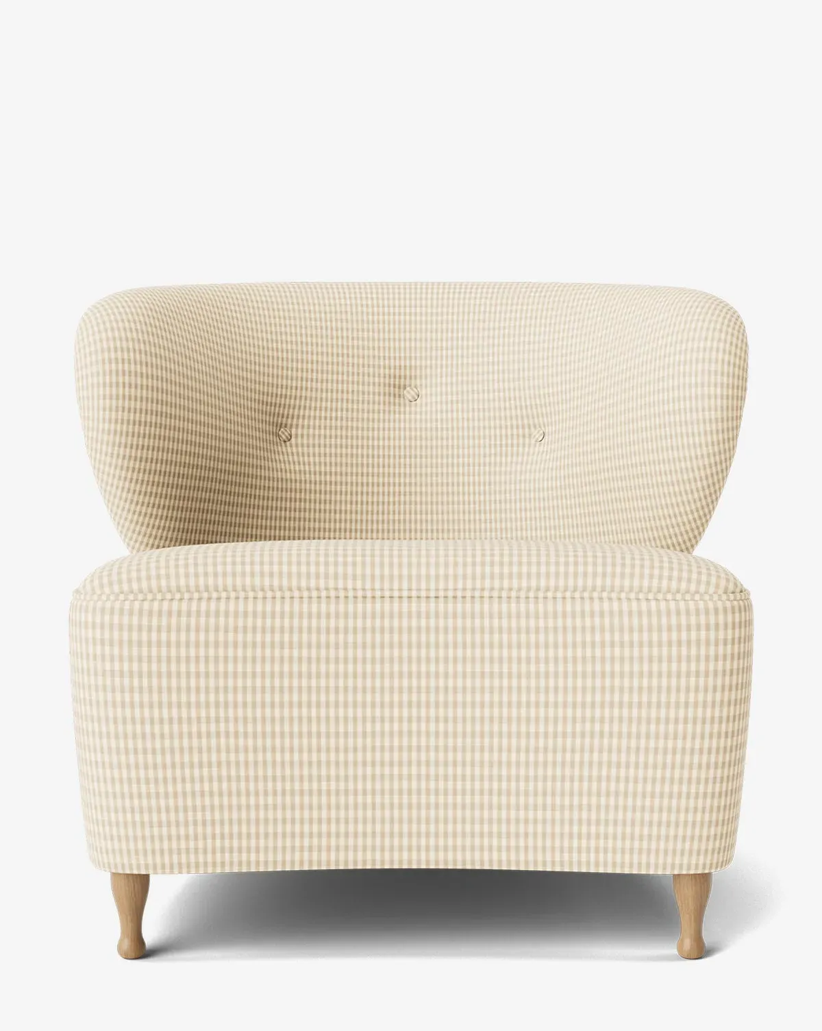 Carmella Slipper Chair - Tan Gingham product