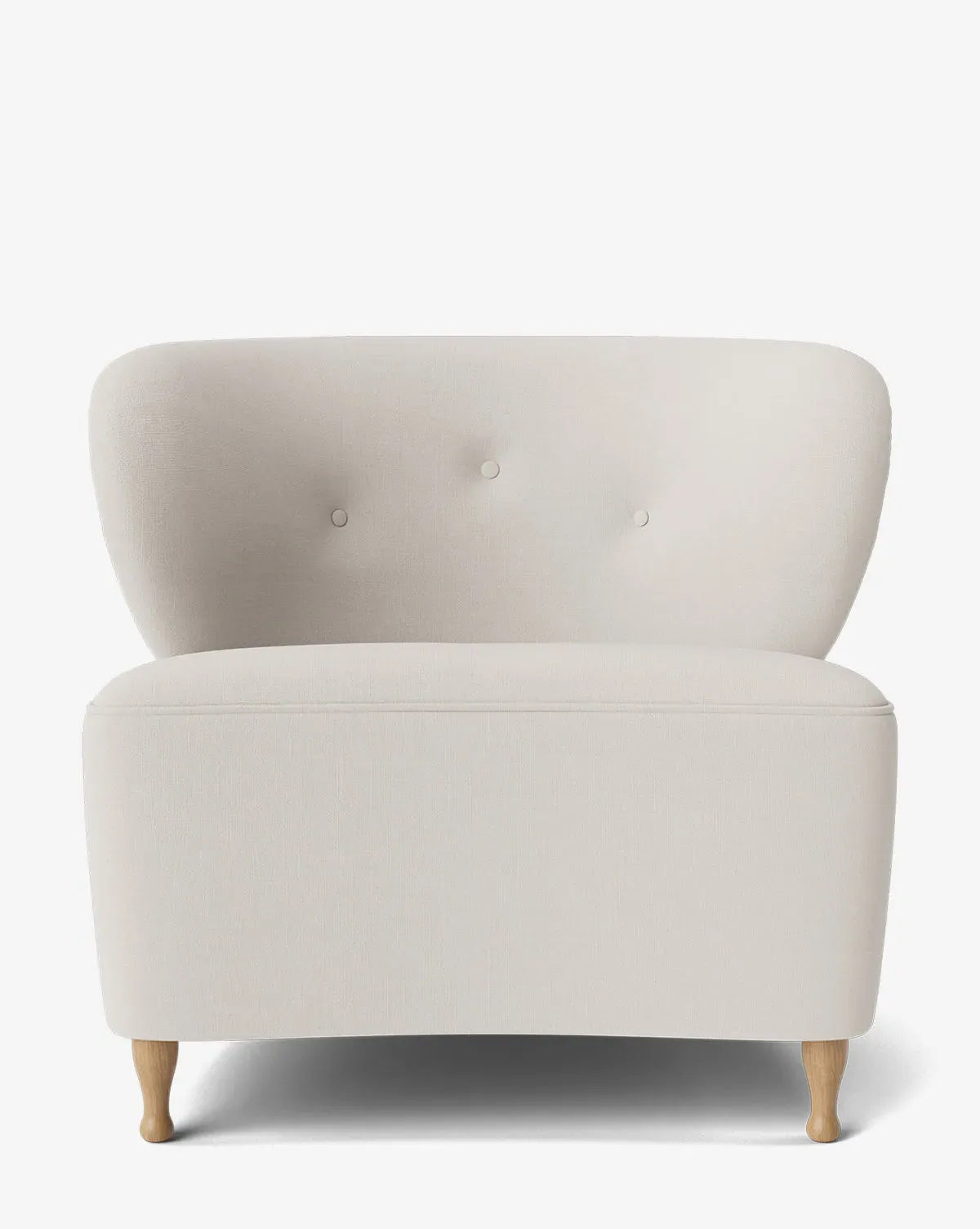 Carmella Slipper Chair - White, Crypton Fabric product