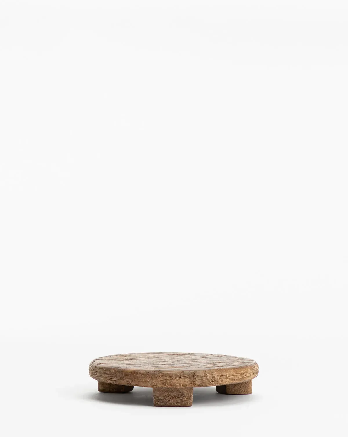 Carved Small Pedestal - Mango Wood product