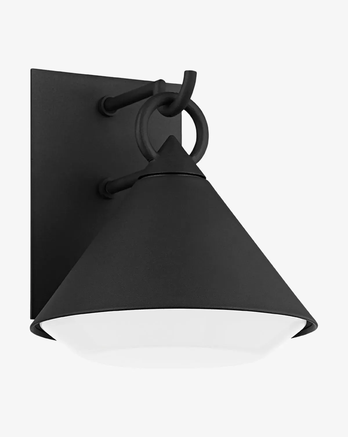 Catalina Small Outdoor Wall Sconce - Black, Metal product