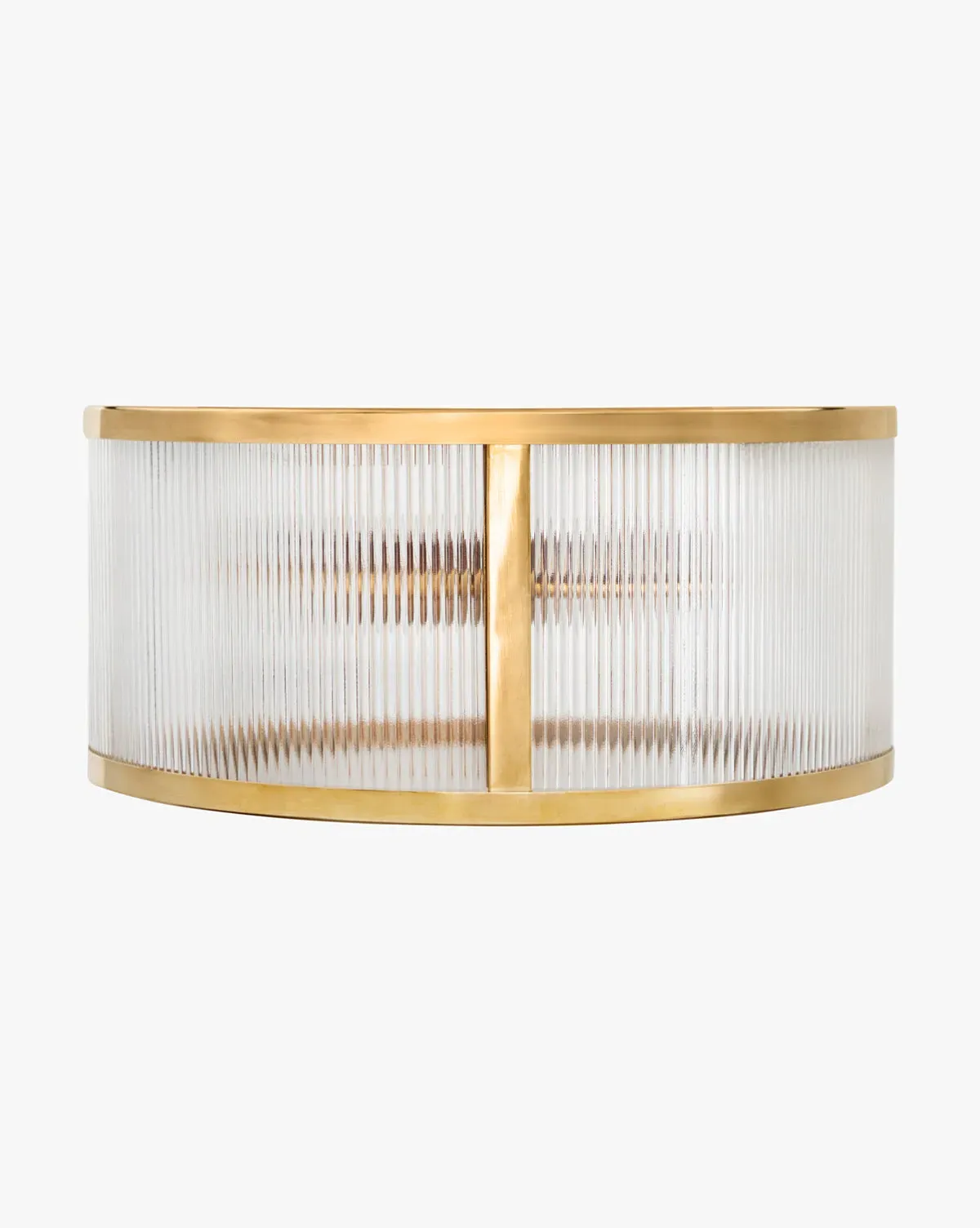 Cavendish Flush Mount - Antique Brass, Fluted Glass product