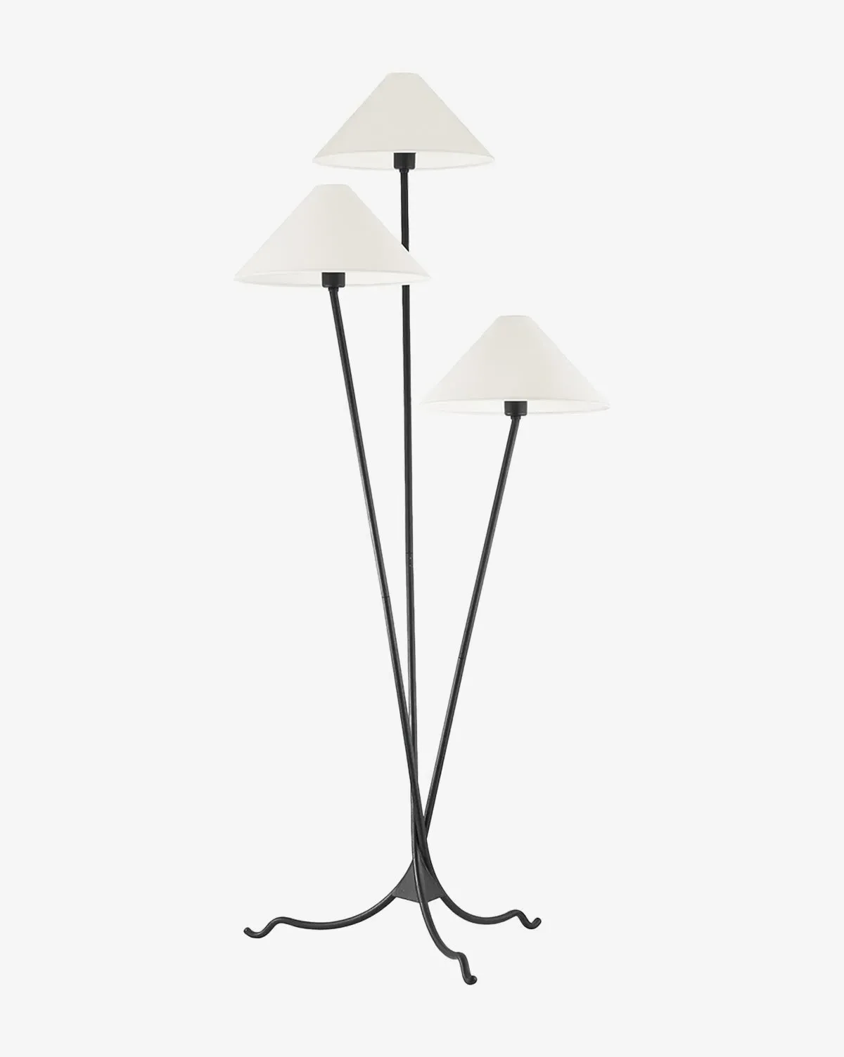 Cedar Floor Lamp - Iron, Linen product