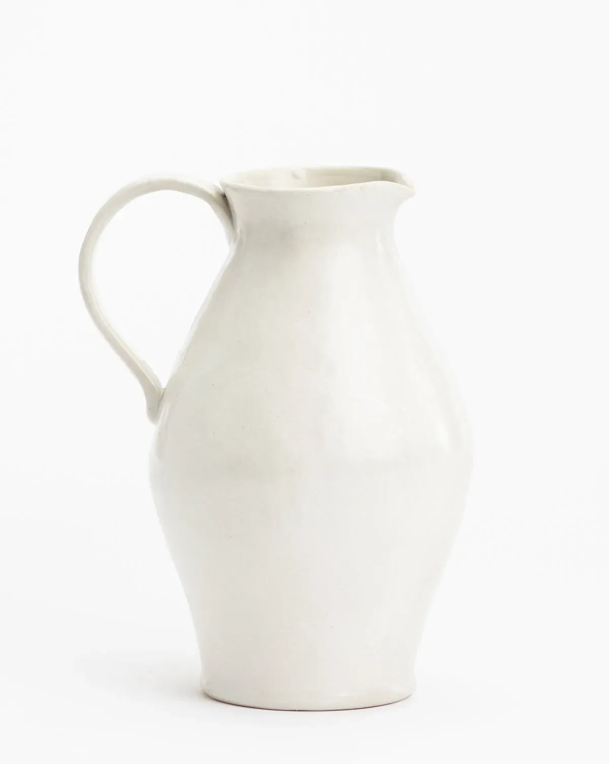 Ceramic Pitcher Vase - White product