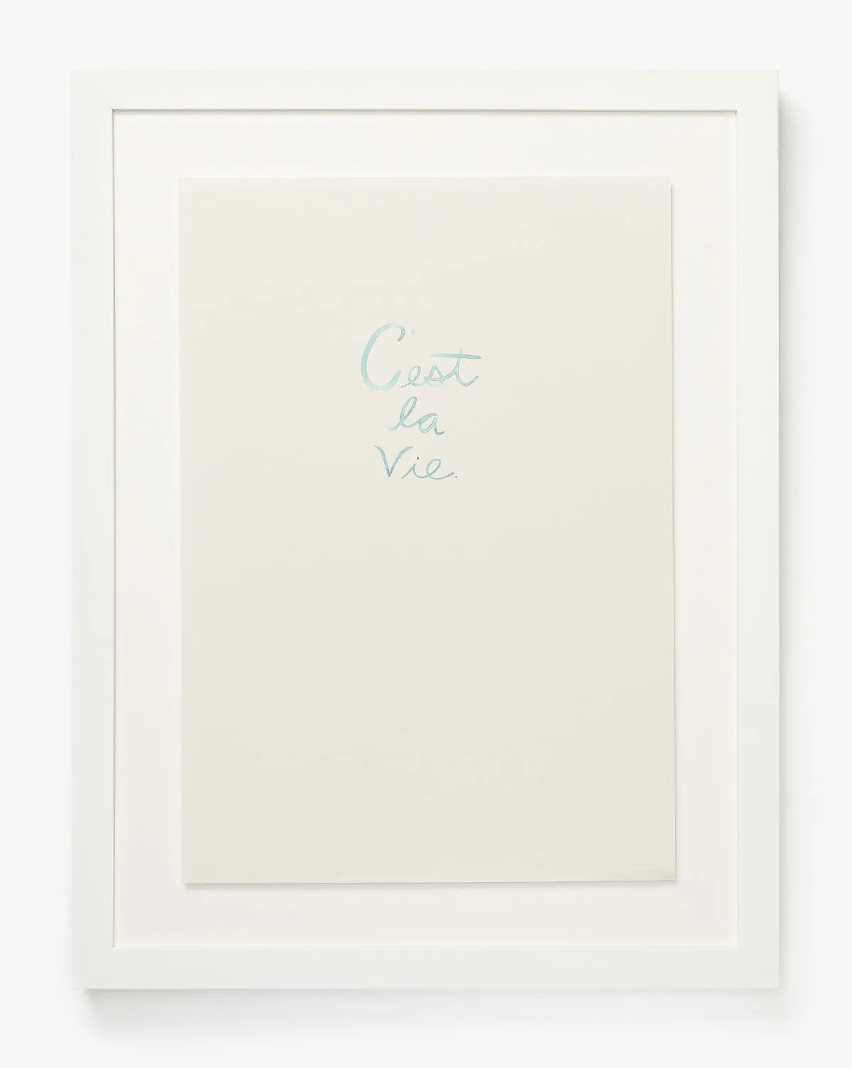 C'est La Vie Giclee Print - White, Wood product