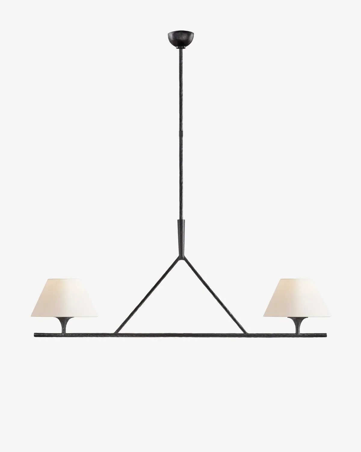 Cesta Large Linear Chandelier - Aged Iron, Steel product