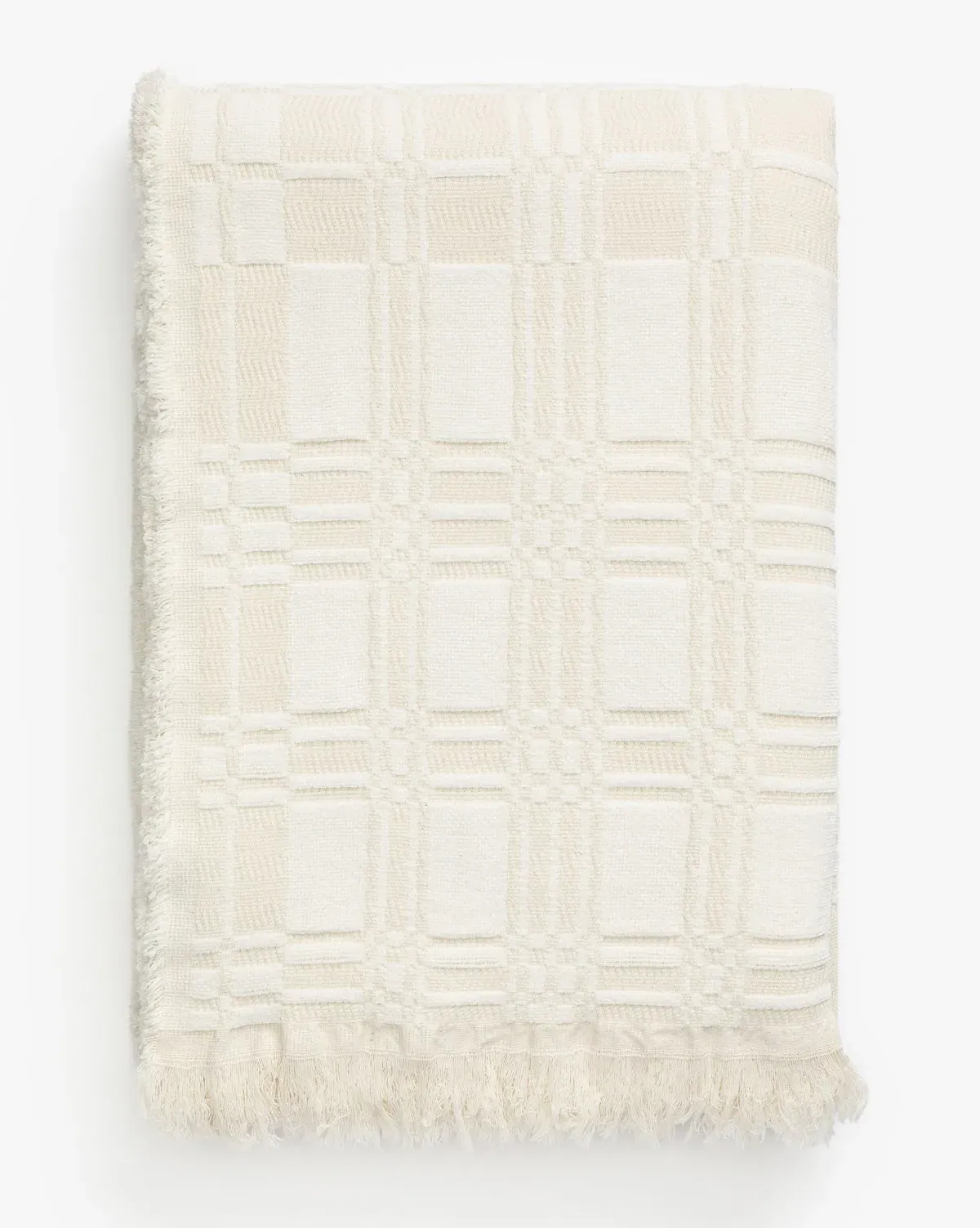Chamberlain Queen Size Coverlet - Cream, Cotton product